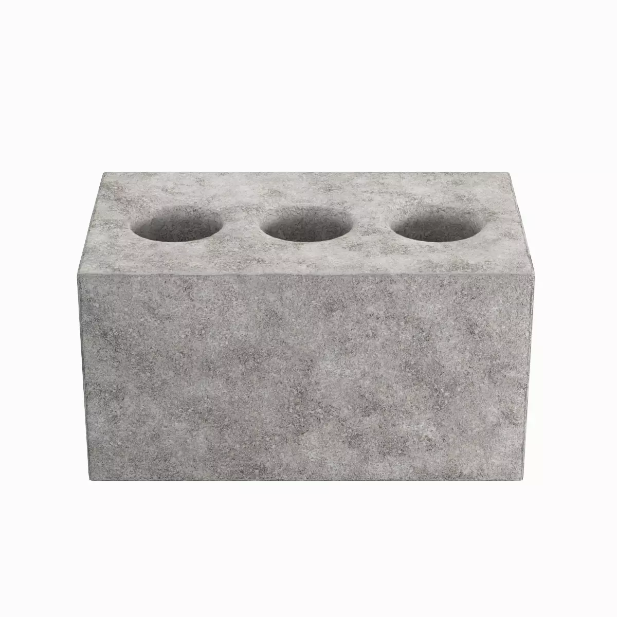 Concrete Brick 02 Low-poly 3D model_4