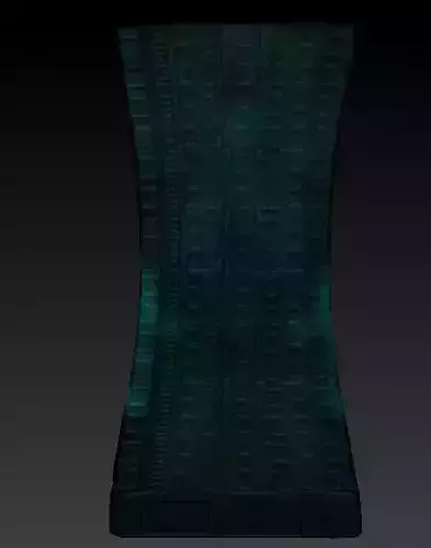 High buidling with graffity 3D model