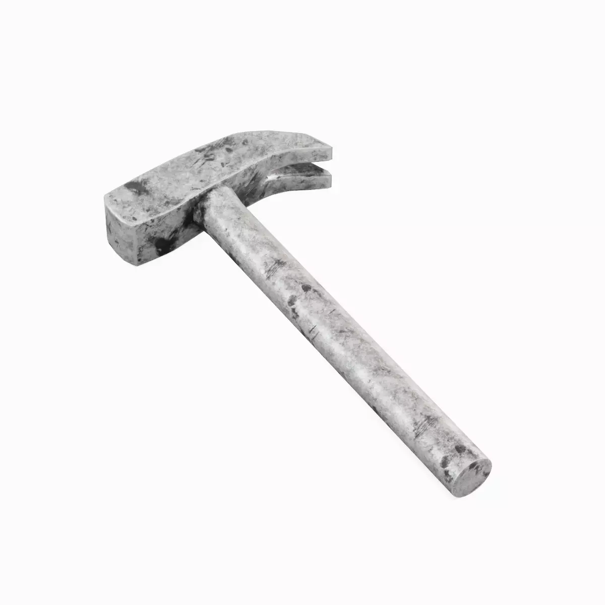 Iron Hammer 04 Low-poly 3D model_0
