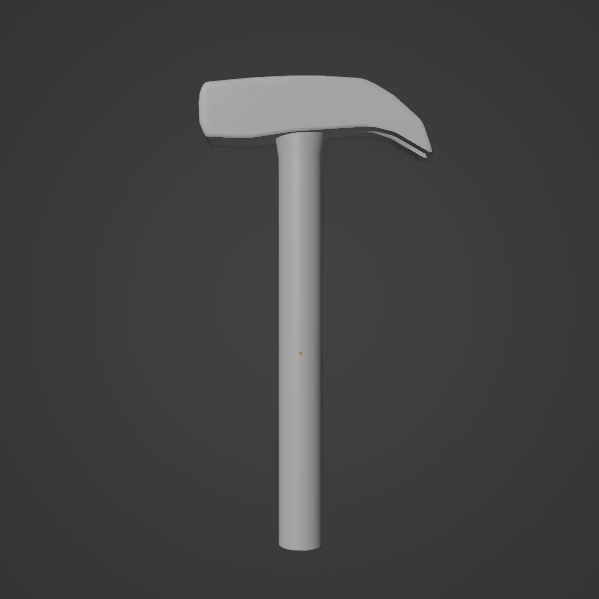 Iron Hammer 04 Low-poly 3D model_9