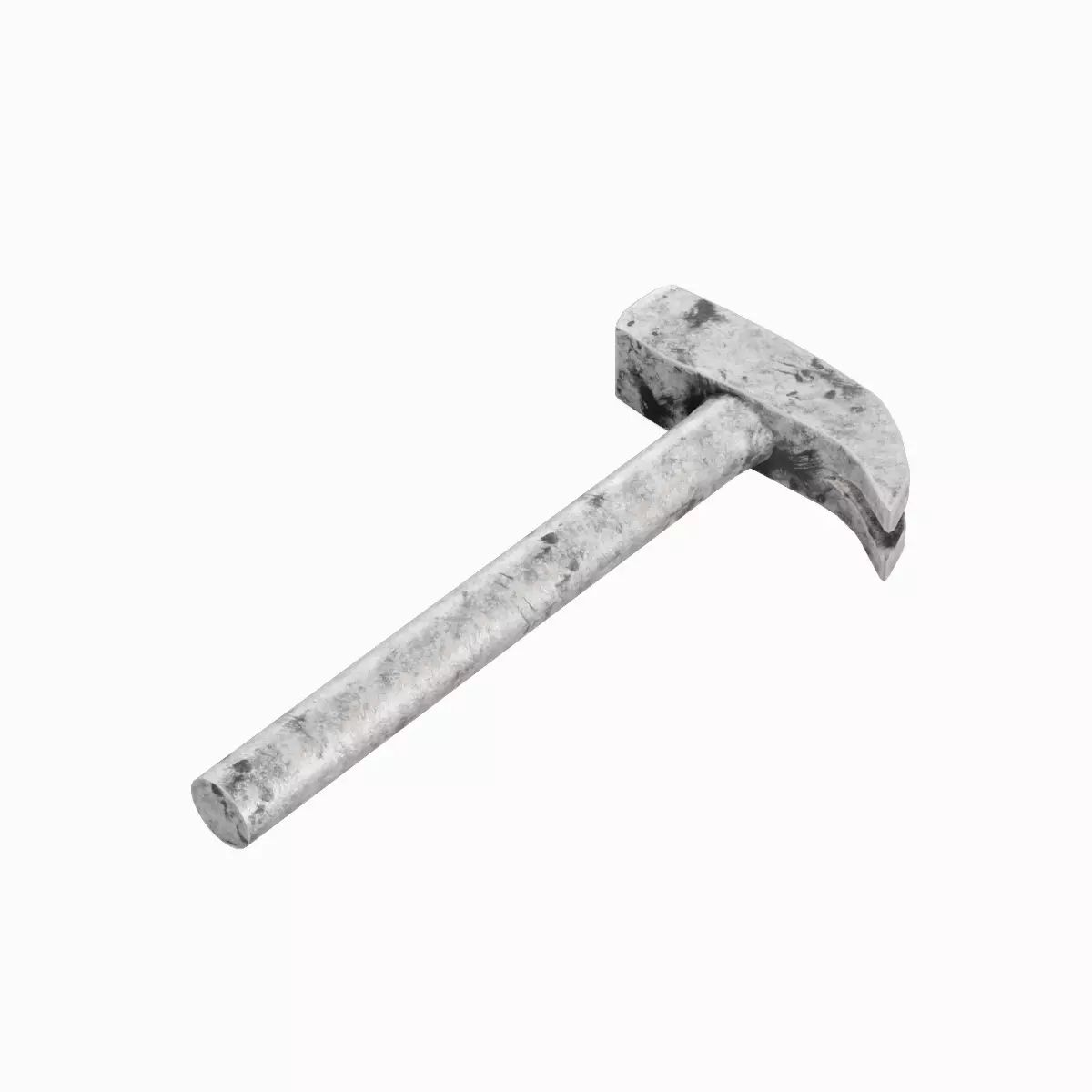 Iron Hammer 04 Low-poly 3D model_4