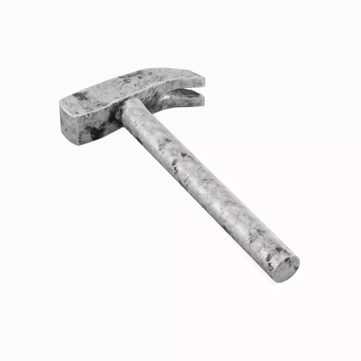 Iron Hammer 04 Low-poly 3D model_3