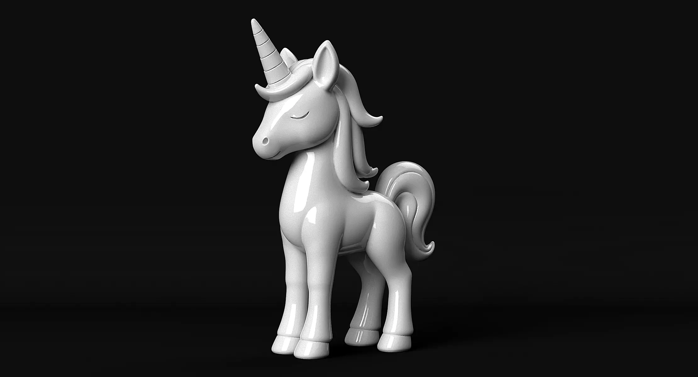 Unicorn 3D print model_1