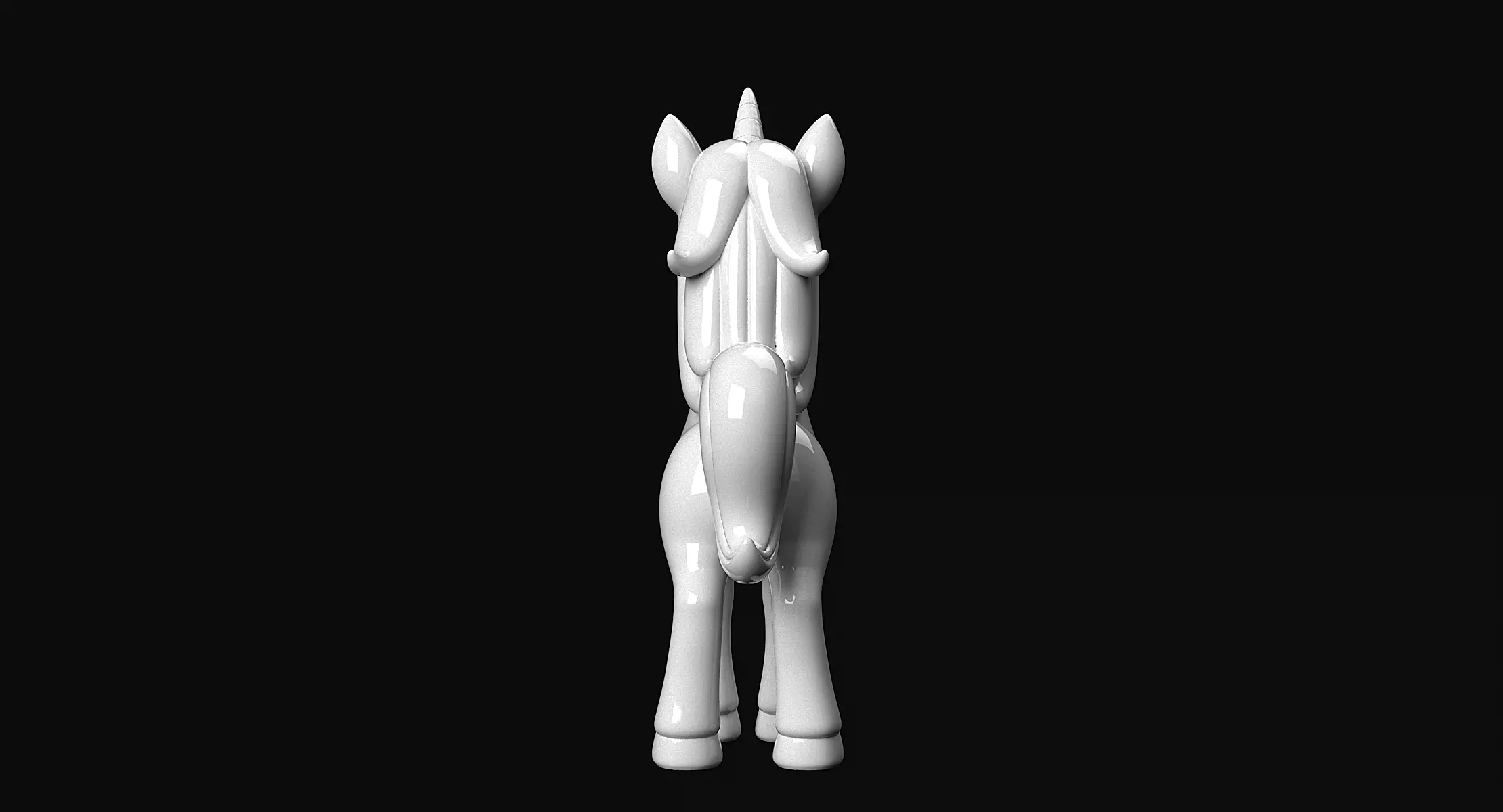 Unicorn 3D print model_8