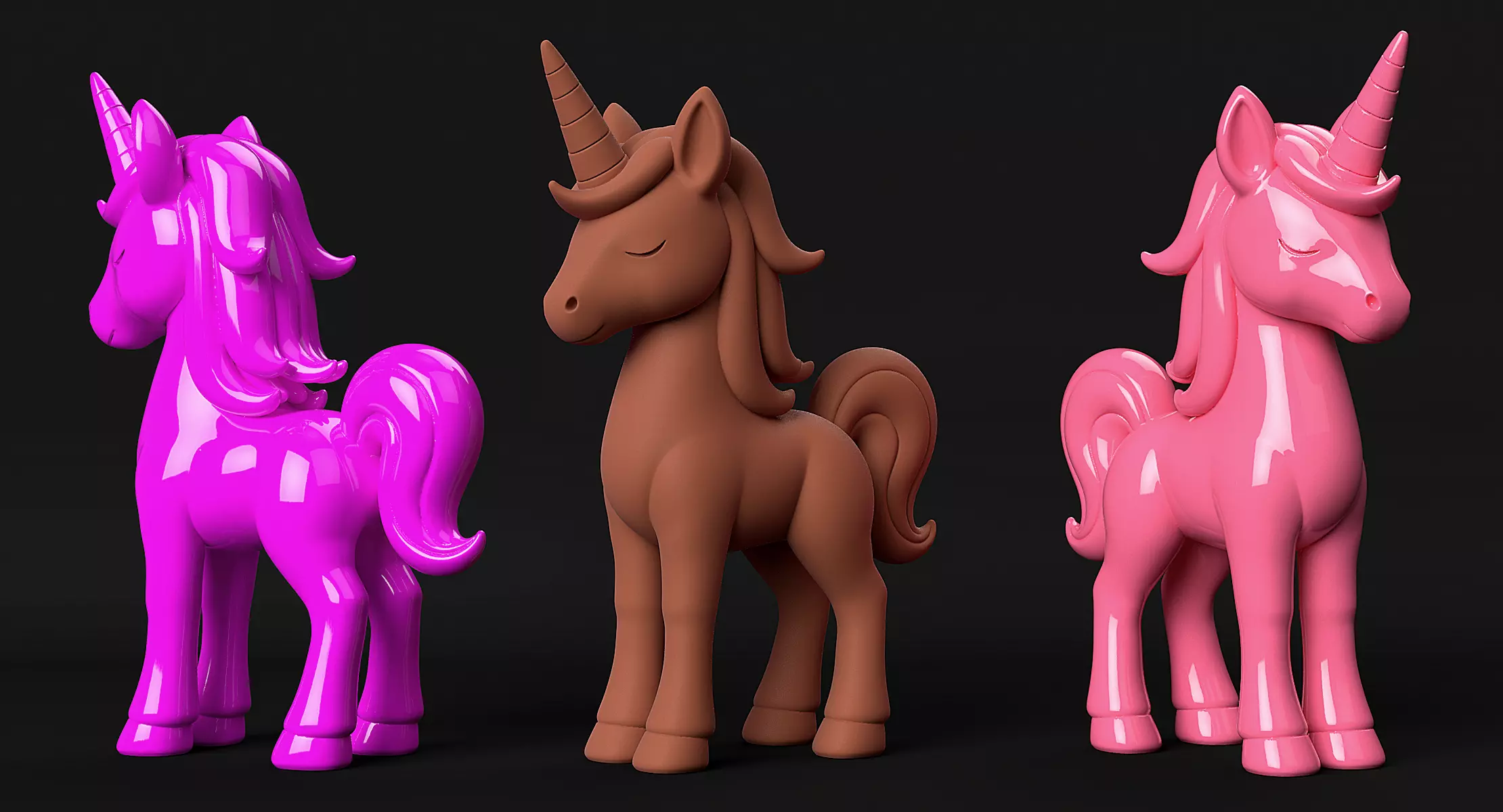 Unicorn 3D print model_11