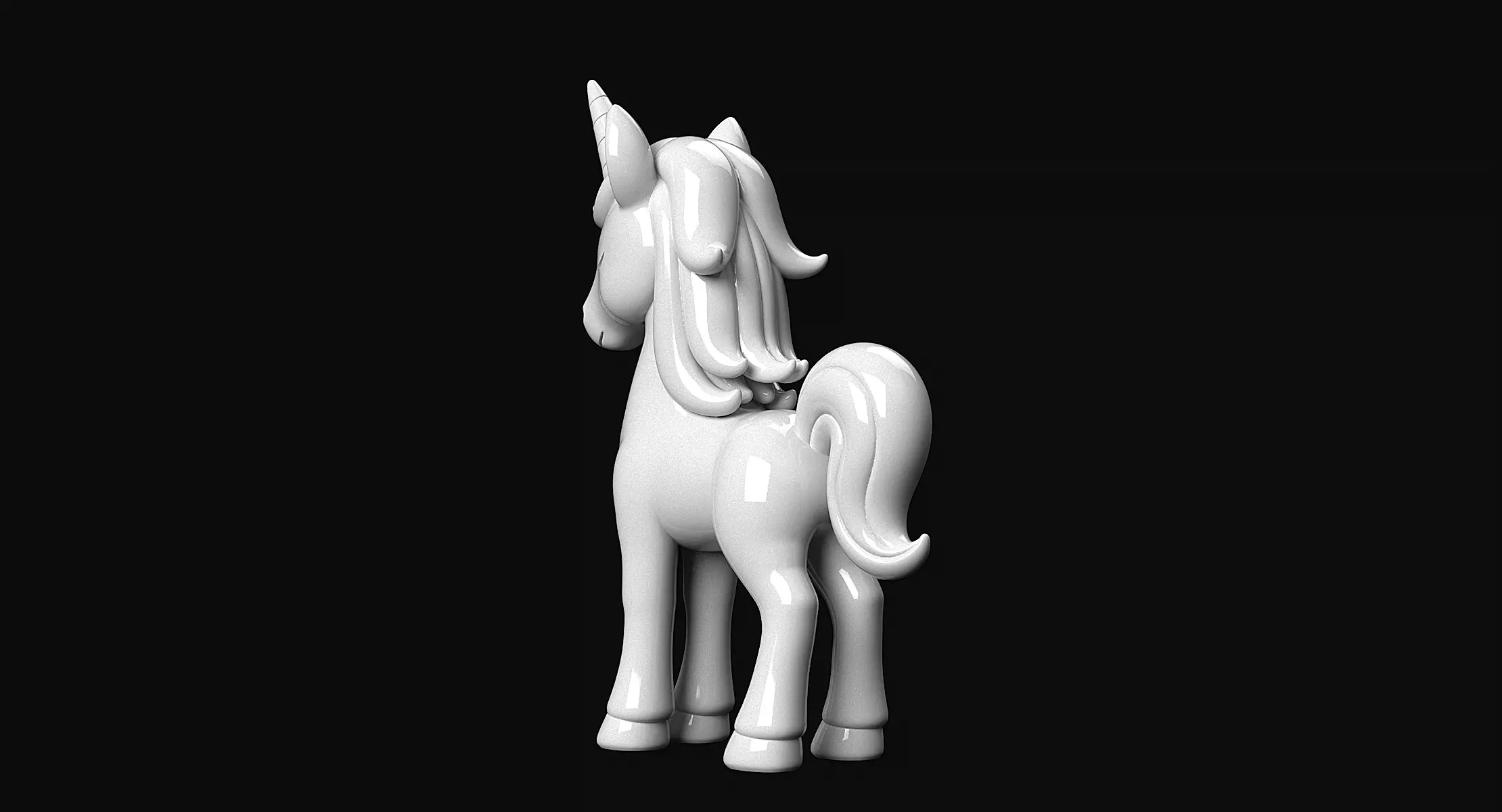 Unicorn 3D print model_9