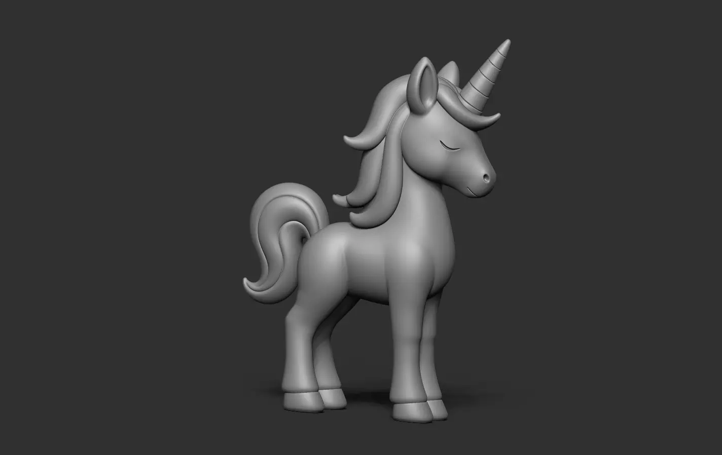Unicorn 3D print model_13