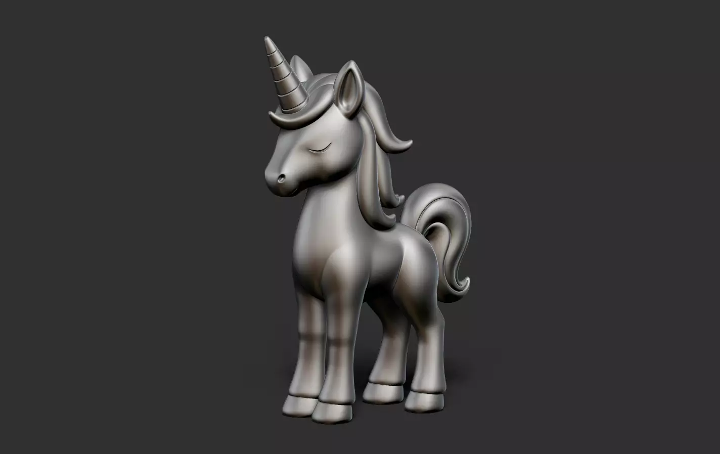 Unicorn 3D print model_17