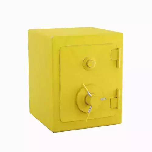 Metal Safe 03 Low-poly 3D model