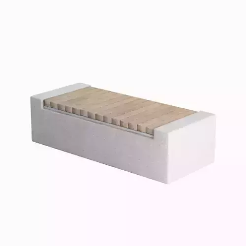 Outdoor Concrete Bench 02