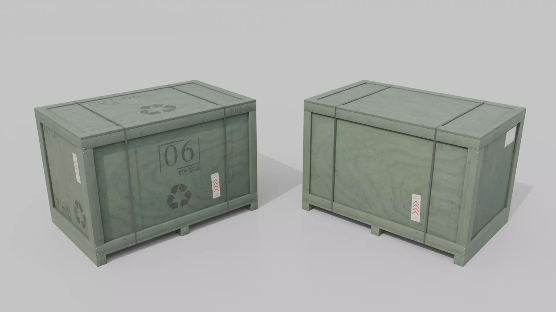 Customizable Wooden Crate Pack - Scene Essentials 3D Model Collection_27