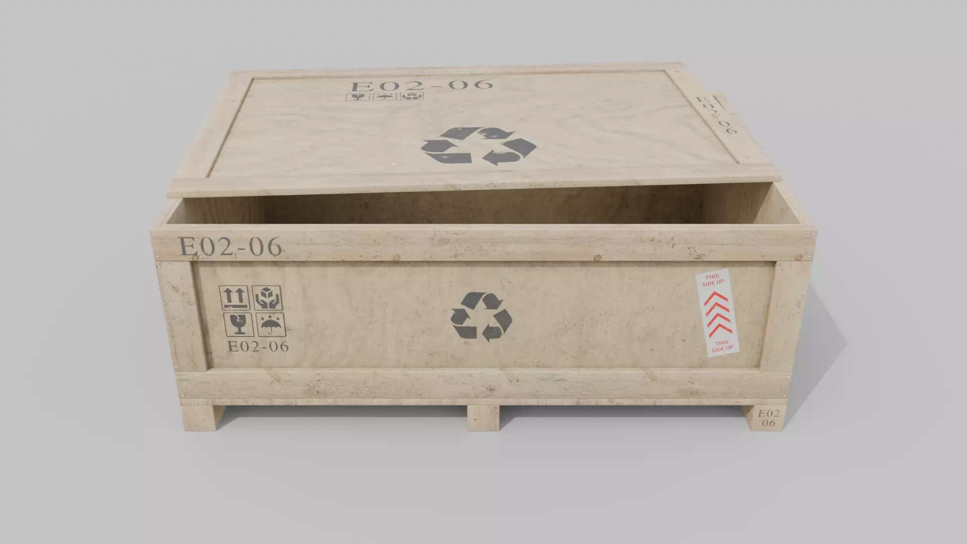 Customizable Wooden Crate Pack - Scene Essentials 3D Model Collection_55