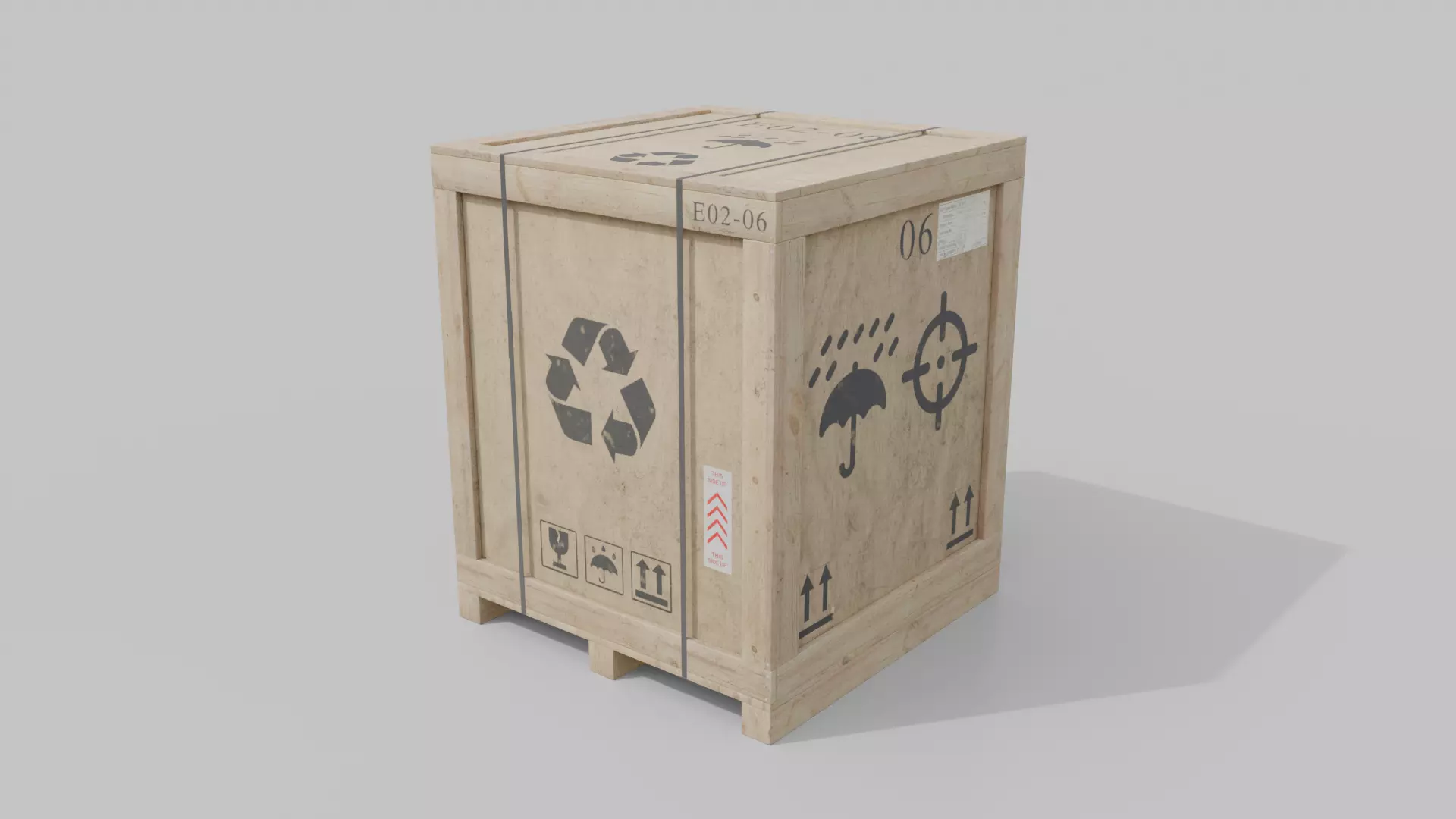 Customizable Wooden Crate Pack - Scene Essentials 3D Model Collection_8