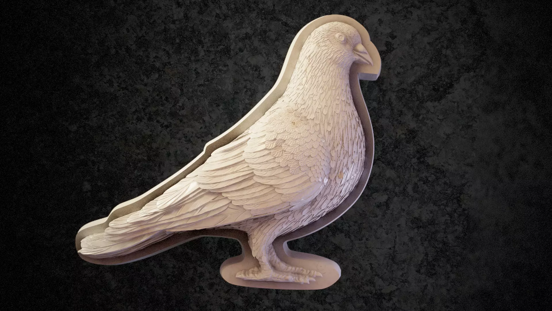 Pigeon 3D print model