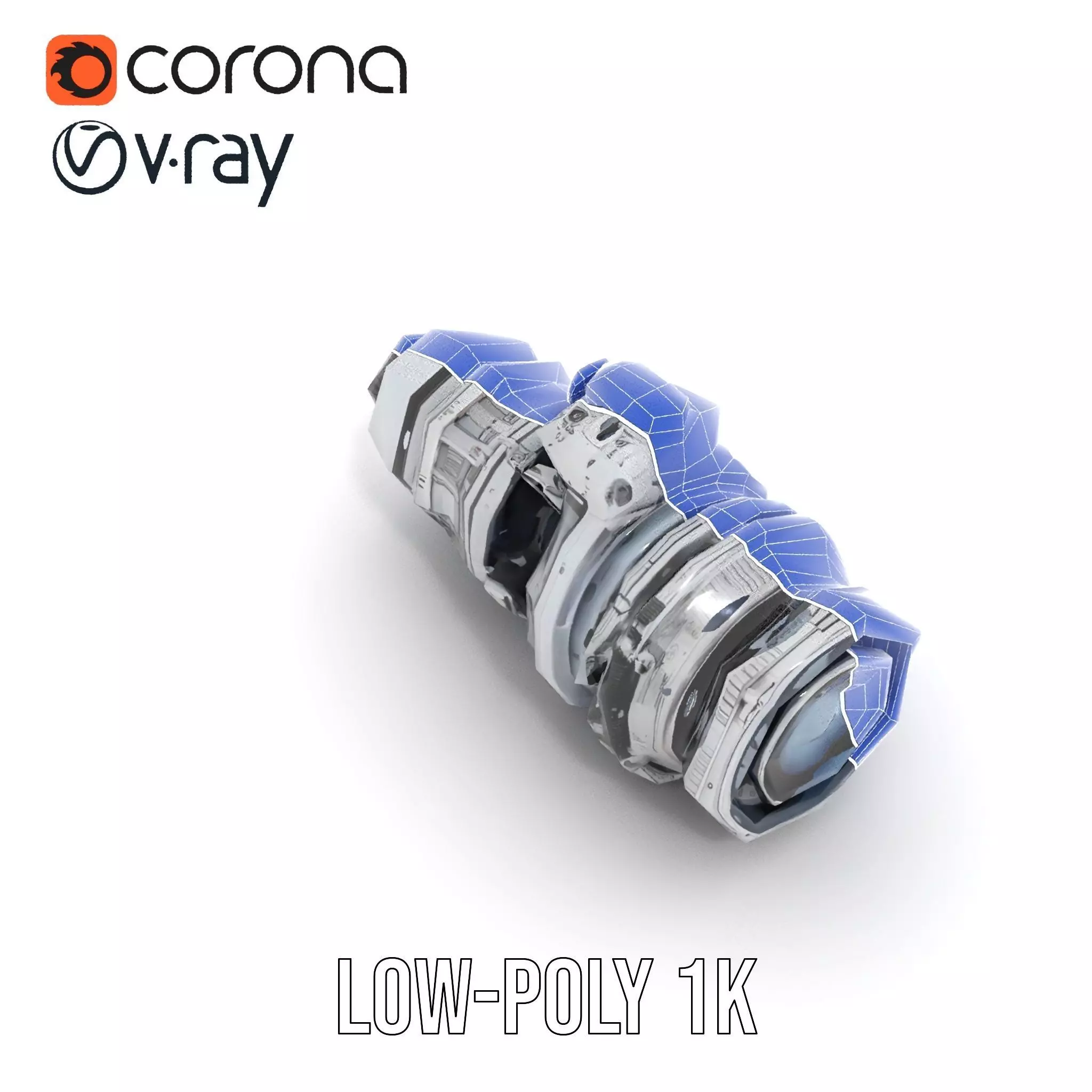 Futuristic Camera Lens Model Pack Low-poly 3D model_31