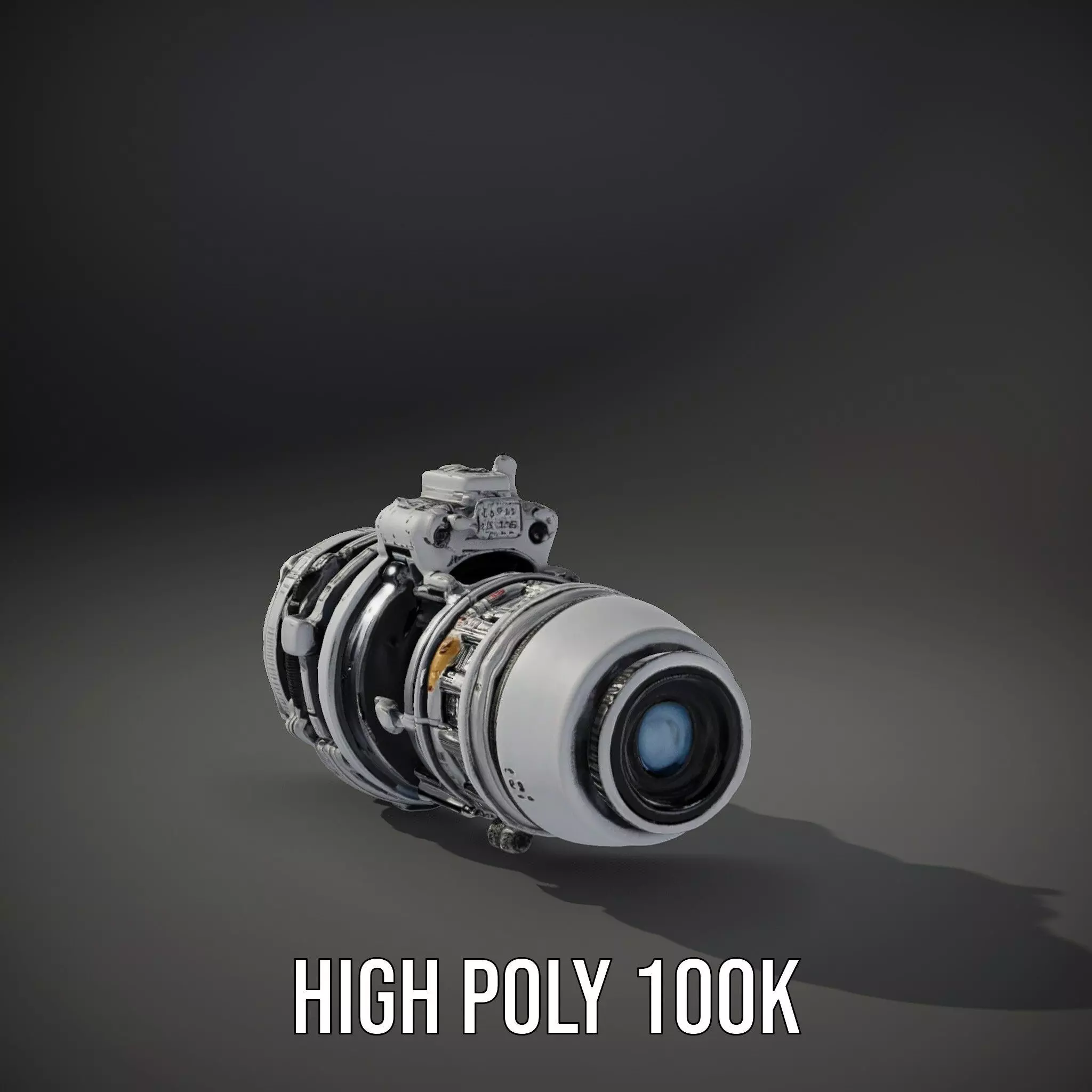 Futuristic Camera Lens Model Pack Low-poly 3D model_33