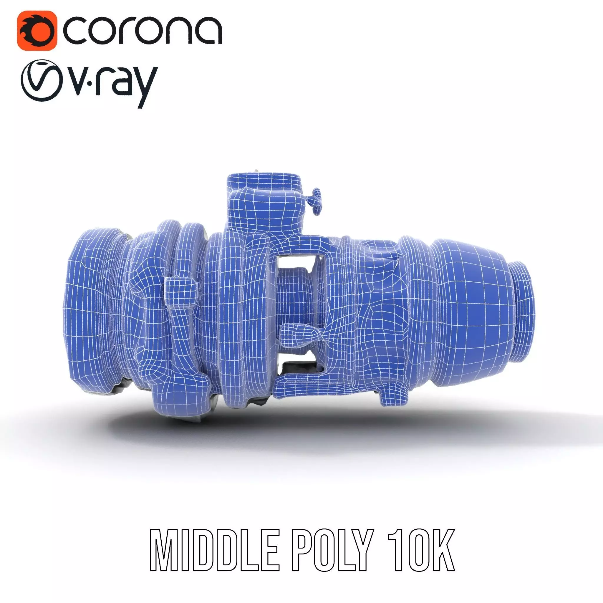 Futuristic Camera Lens Model Pack Low-poly 3D model_24