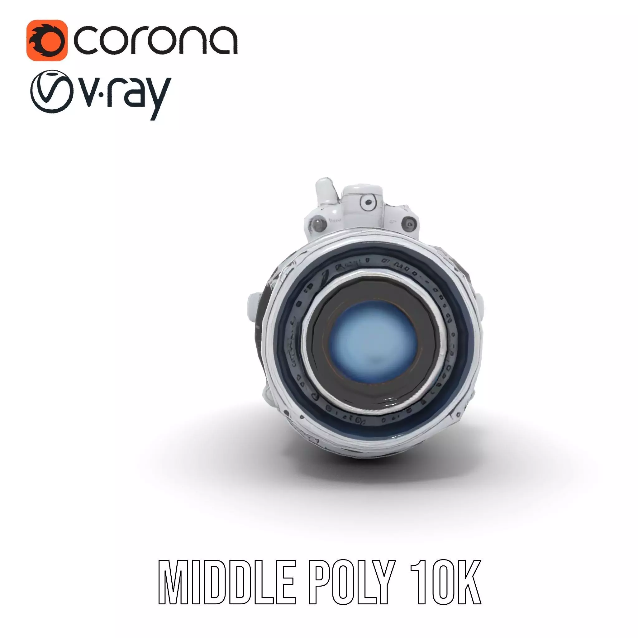 Futuristic Camera Lens Model Pack Low-poly 3D model_16