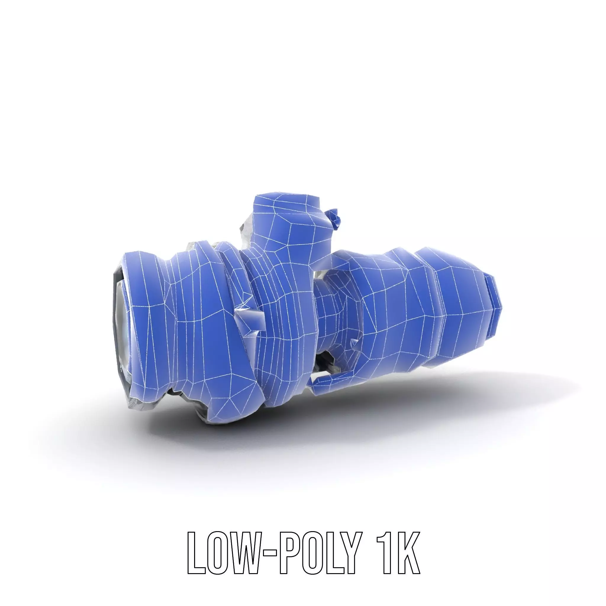 Futuristic Camera Lens Model Pack Low-poly 3D model_8
