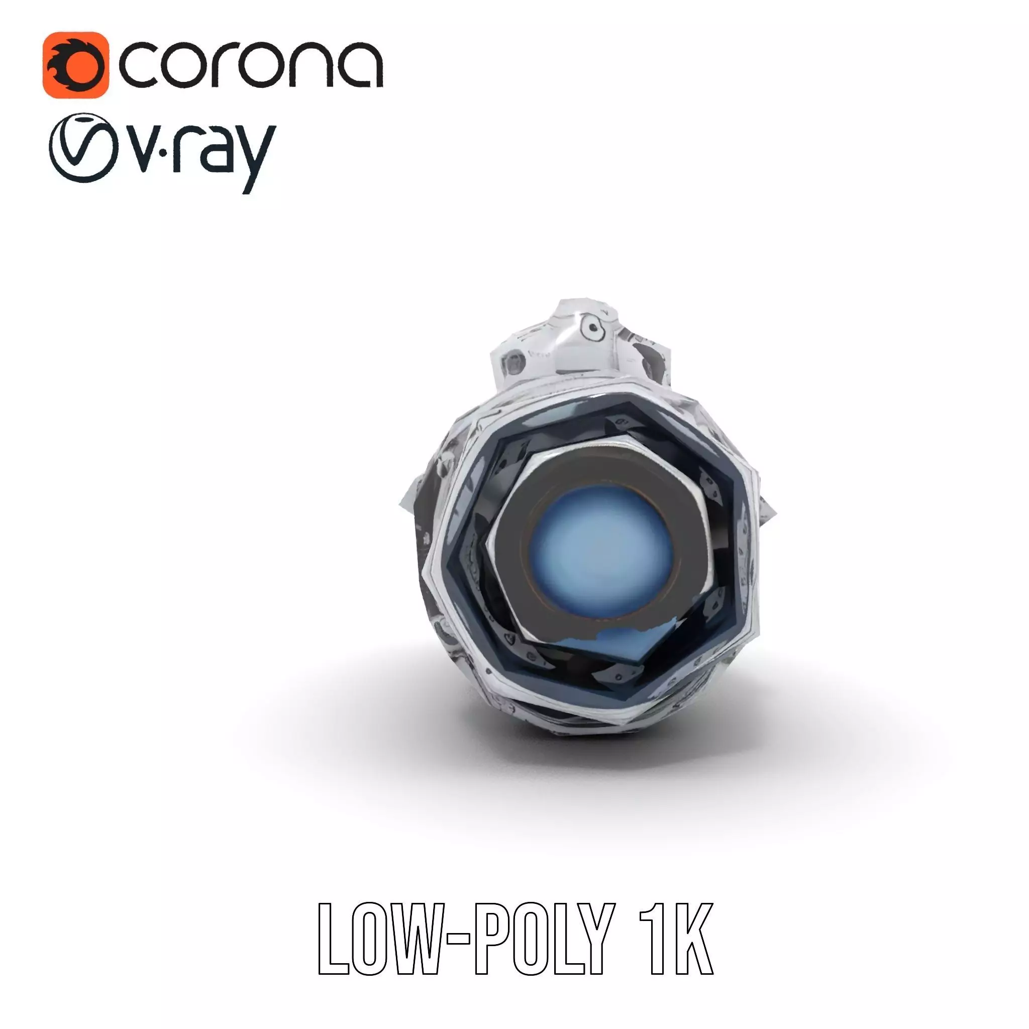 Futuristic Camera Lens Model Pack Low-poly 3D model_22