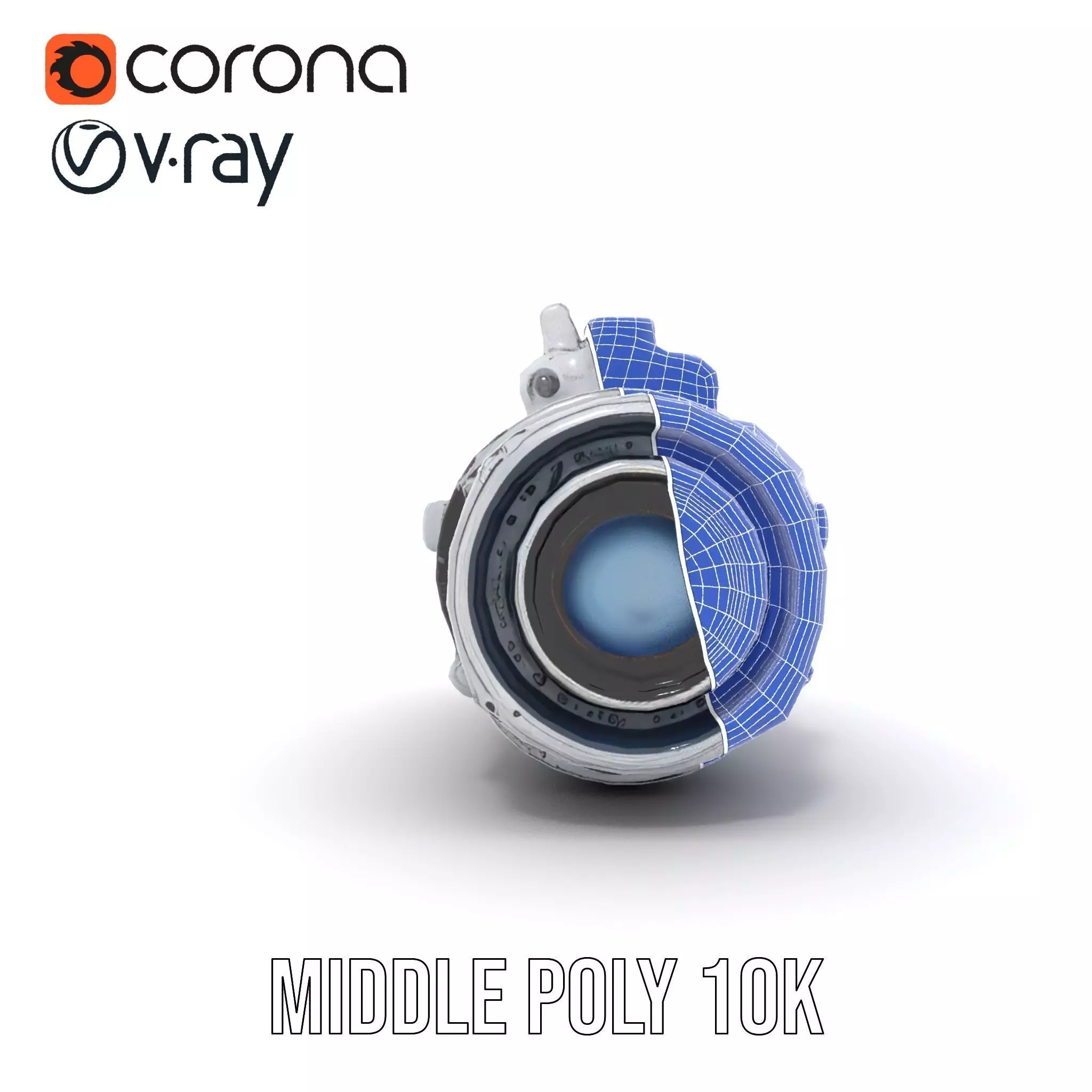 Futuristic Camera Lens Model Pack Low-poly 3D model_27