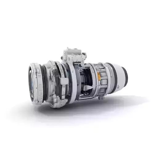 Futuristic Camera Lens Model Pack Low-poly 3D model