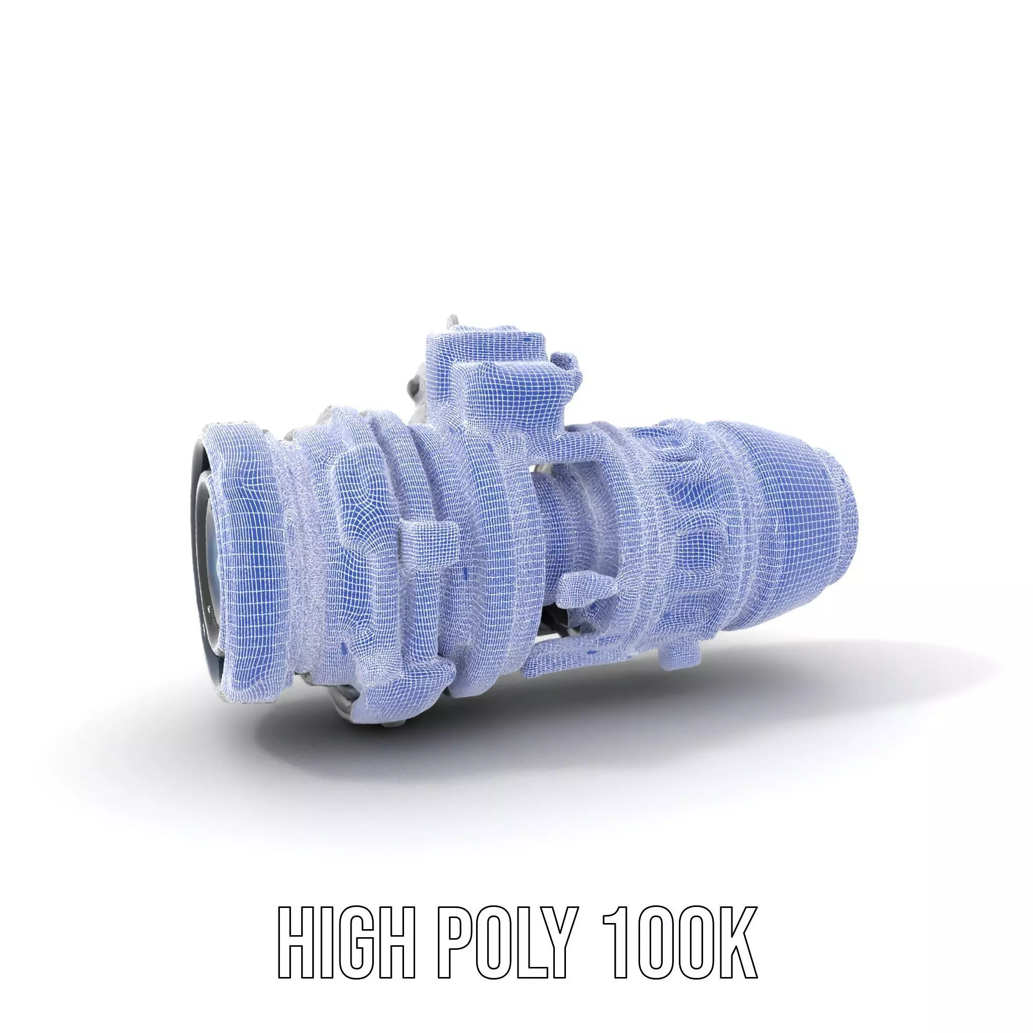Futuristic Camera Lens Model Pack Low-poly 3D model_5