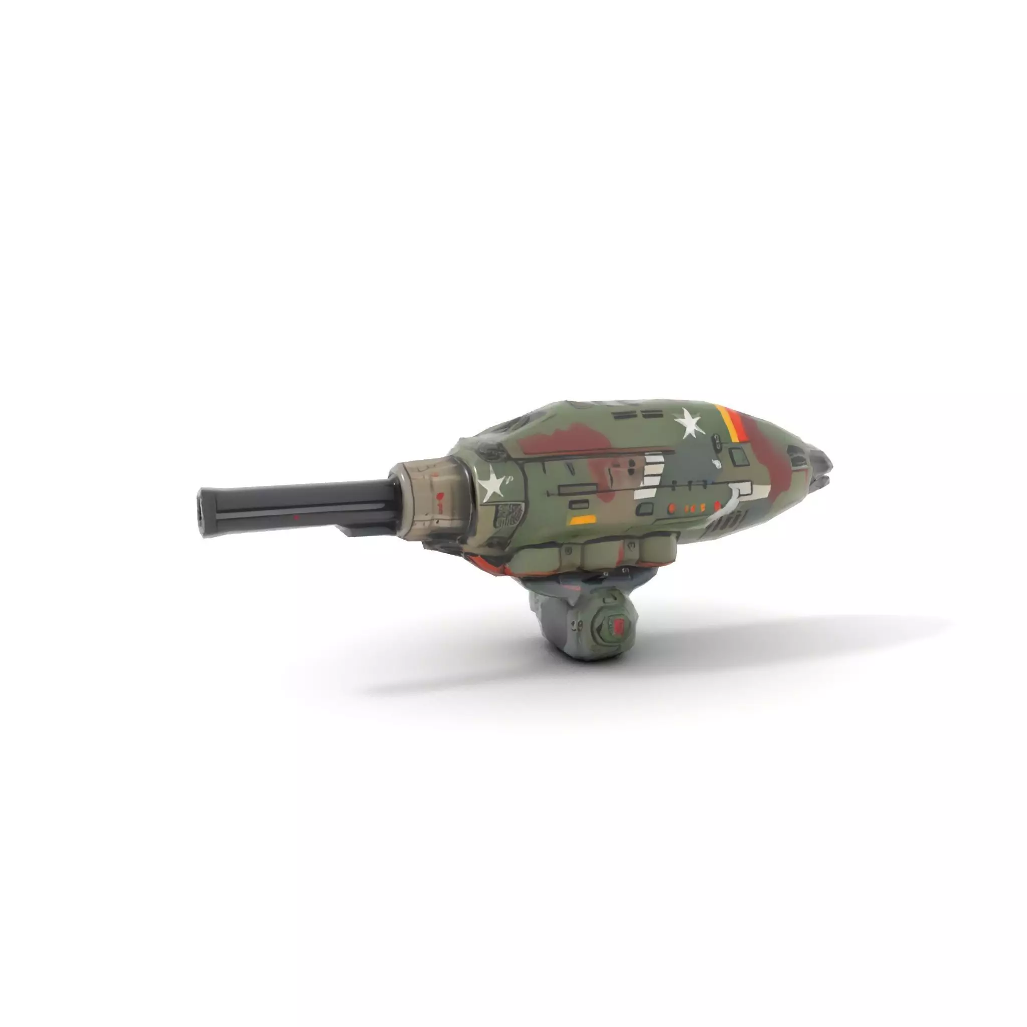 Advanced Camouflaged Turret Weapon Model Pack Low-poly 3D model_8