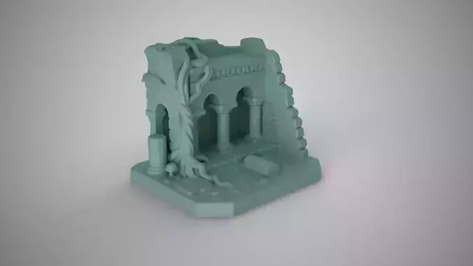 Undersea City Aquarium Ornament