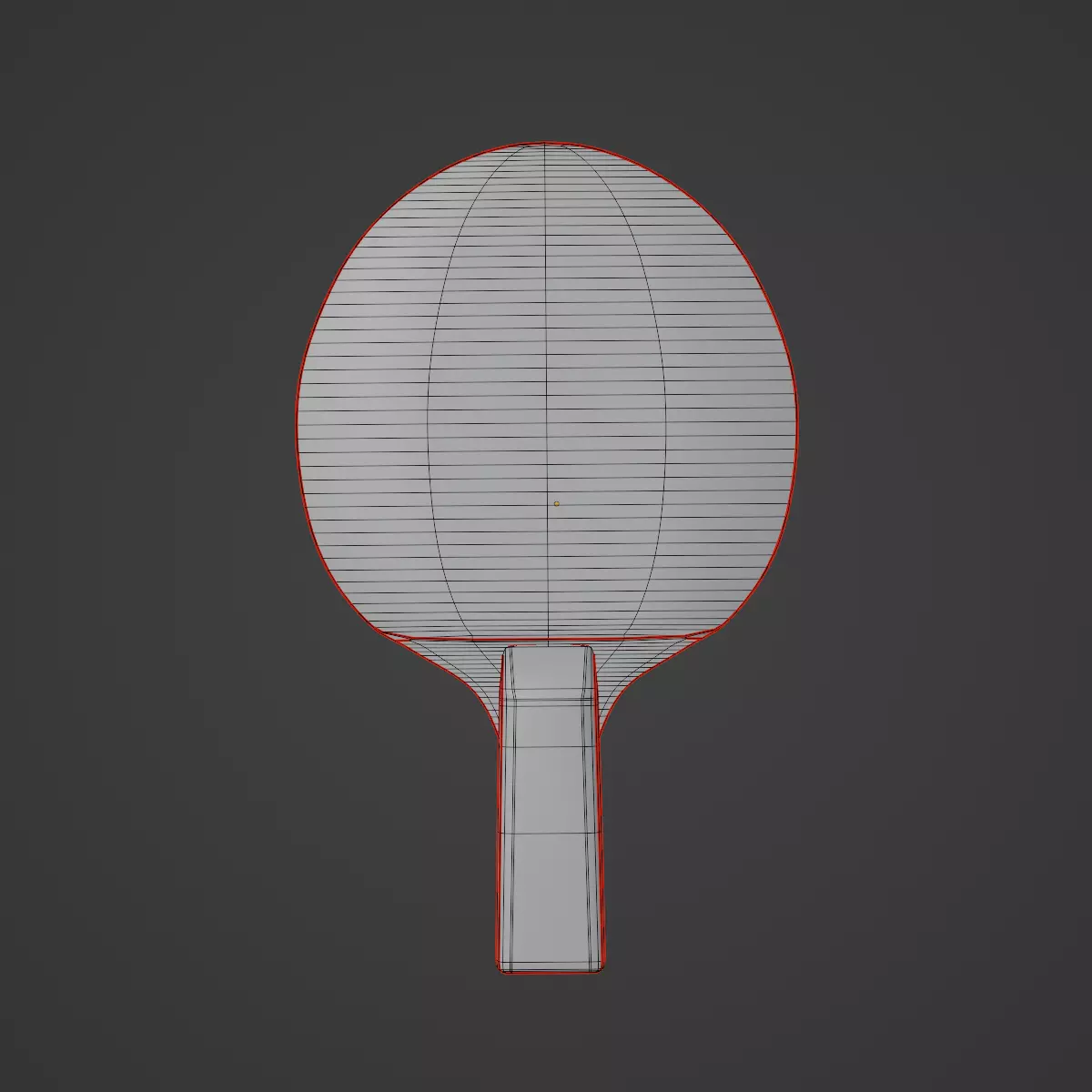 Table Tennis Racket 03 Low-poly 3D model_8