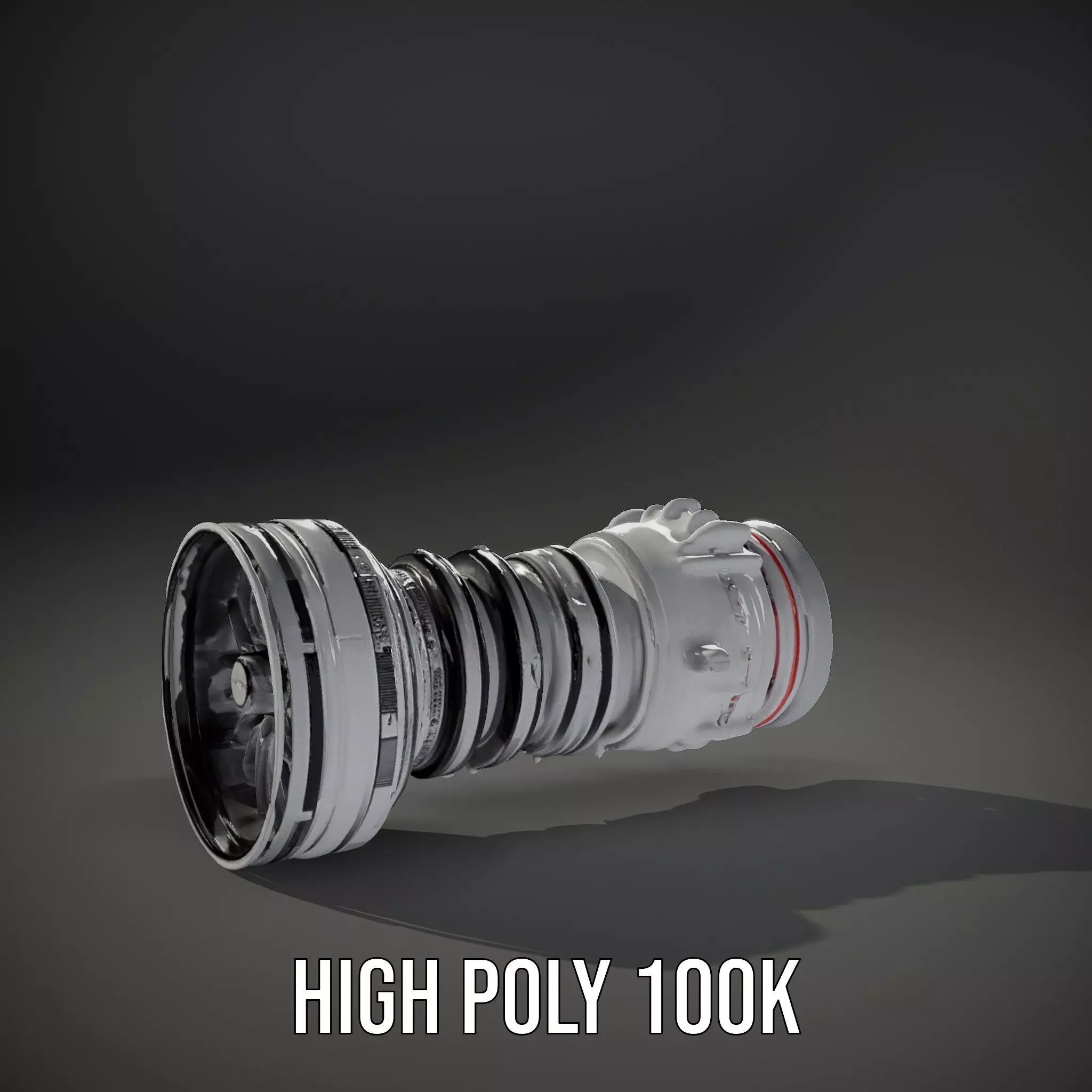 Advanced Jet Engine Model Pack Detailed Turbine Design Low-poly 3D model_11