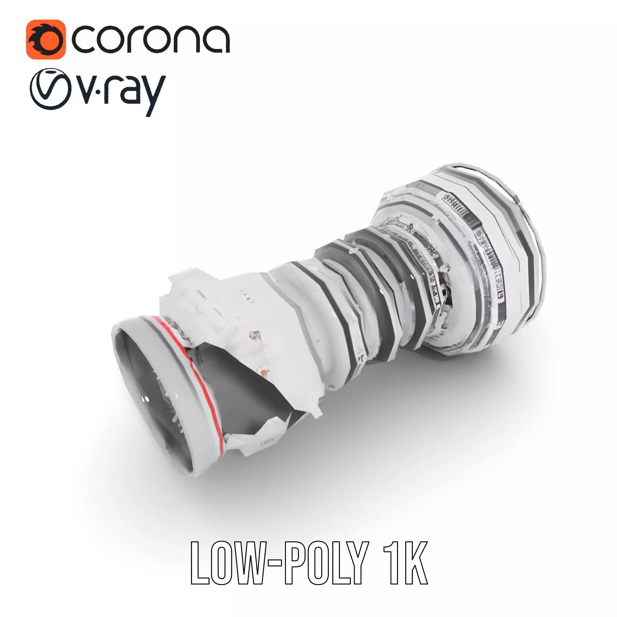 Advanced Jet Engine Model Pack Detailed Turbine Design Low-poly 3D model_8