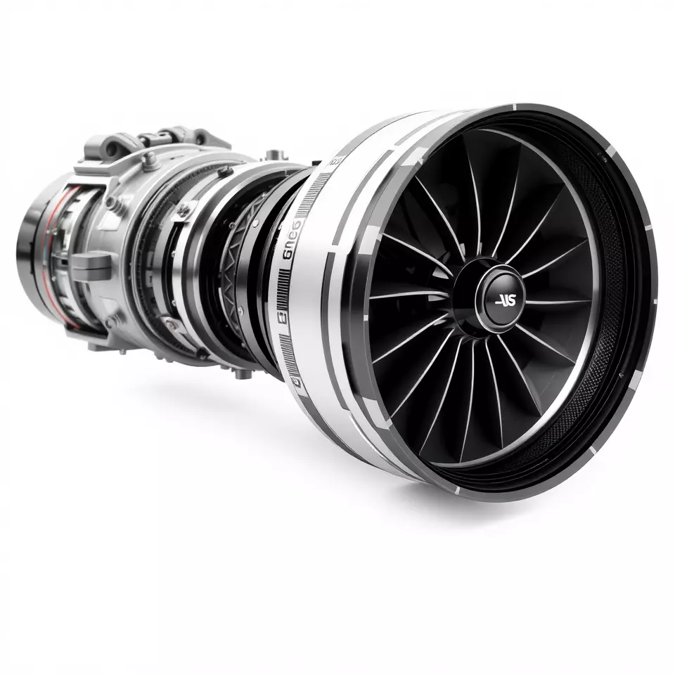Advanced Jet Engine Model Pack Detailed Turbine Design Low-poly 3D model_3