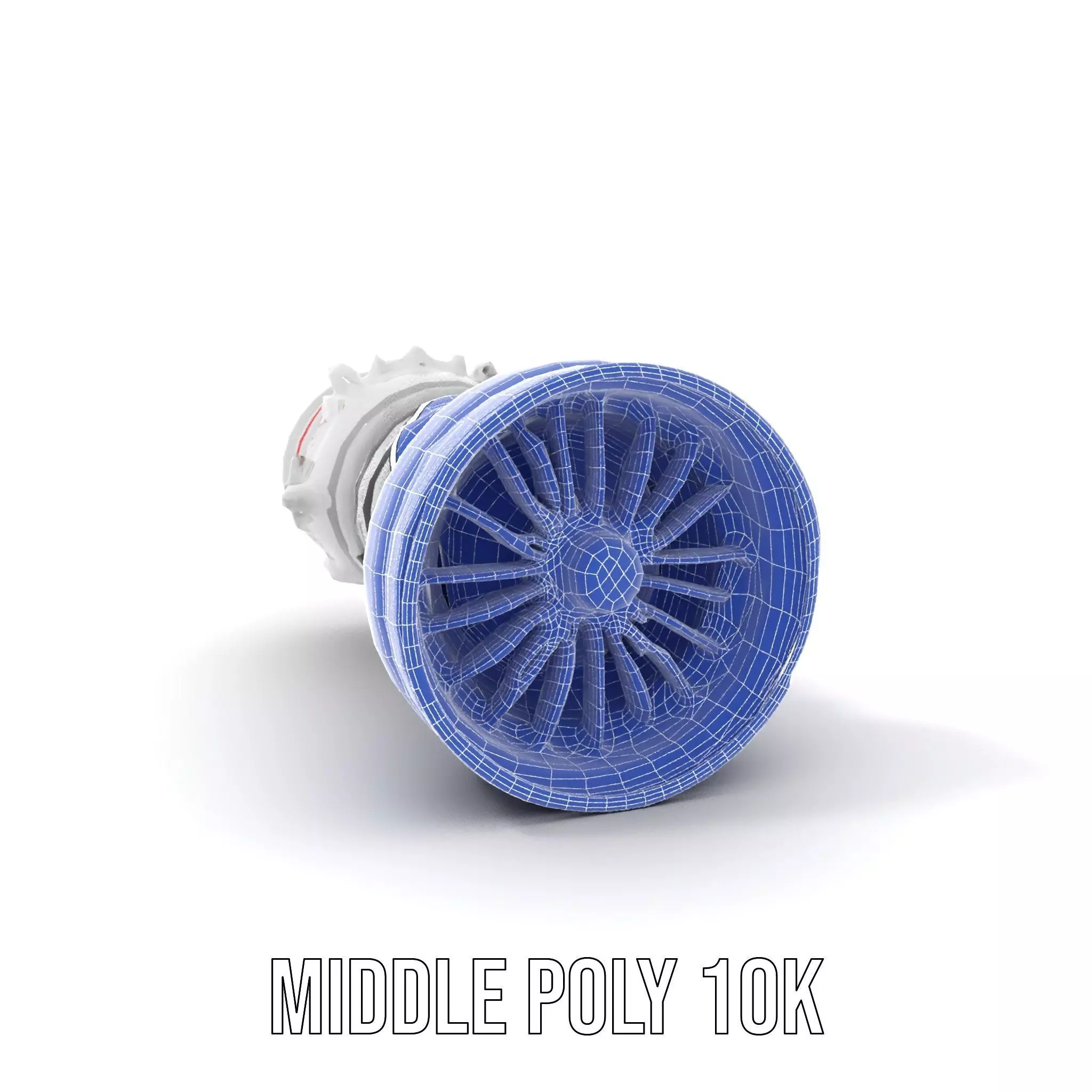 Advanced Jet Engine Model Pack Detailed Turbine Design Low-poly 3D model_19