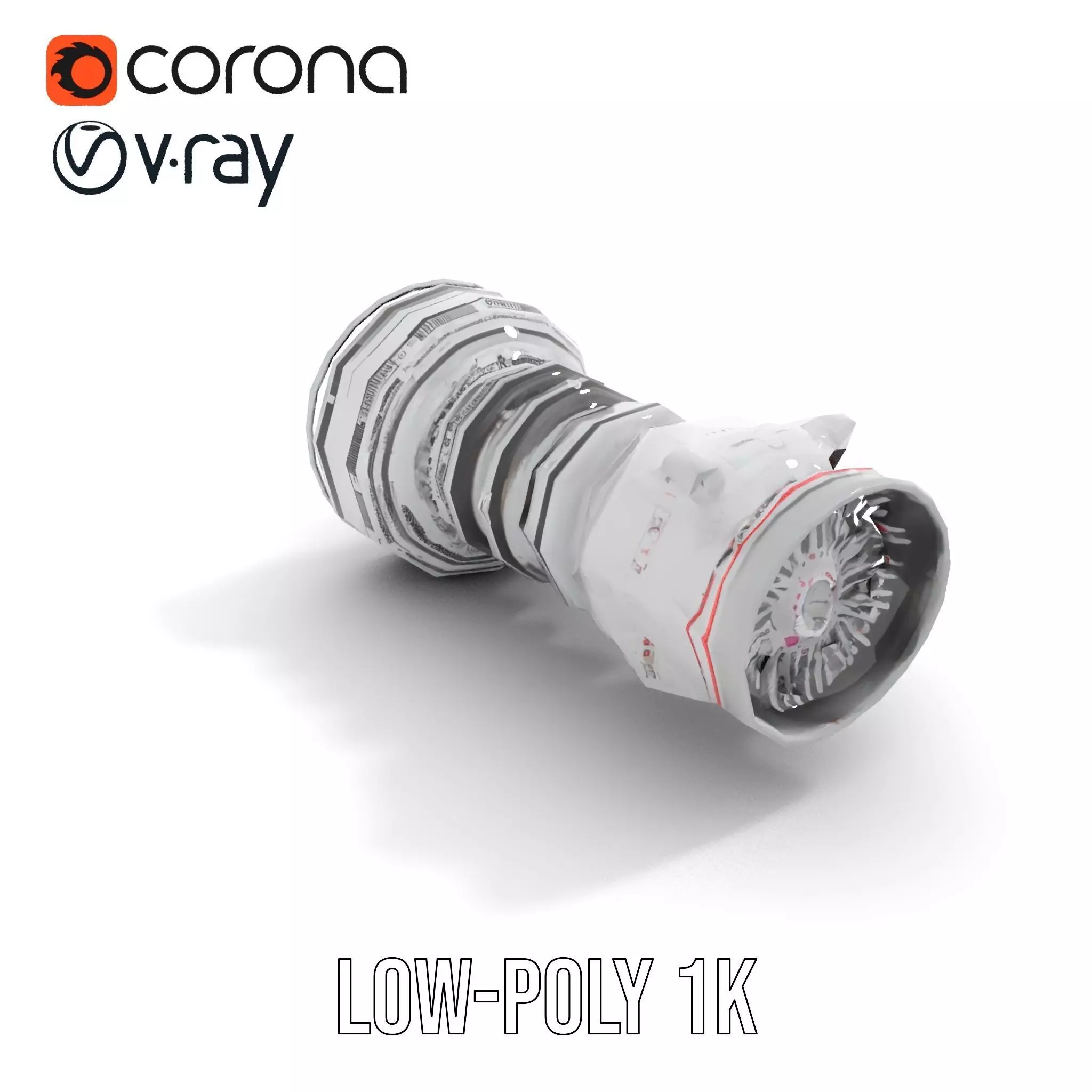 Advanced Jet Engine Model Pack Detailed Turbine Design Low-poly 3D model_15