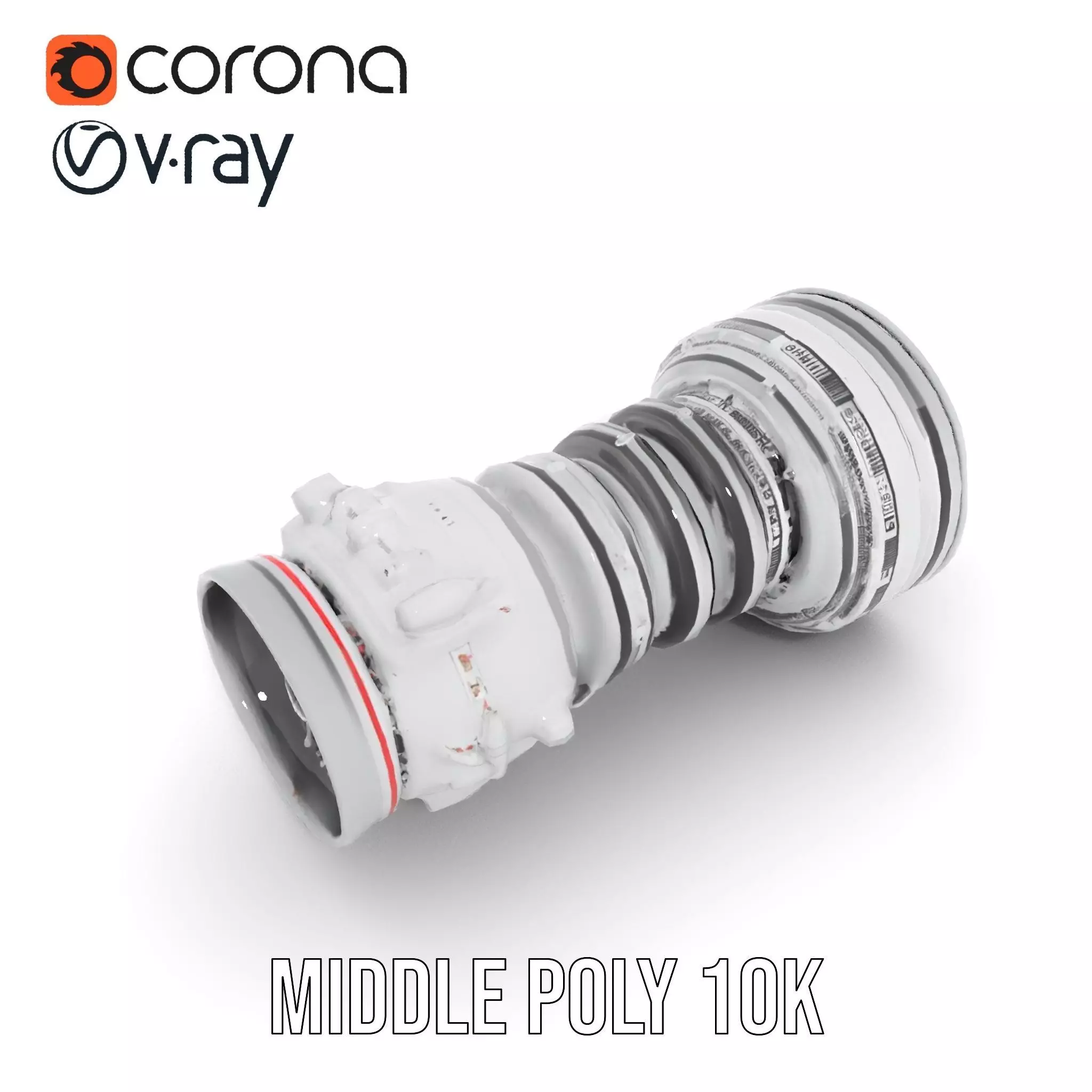 Advanced Jet Engine Model Pack Detailed Turbine Design Low-poly 3D model_12