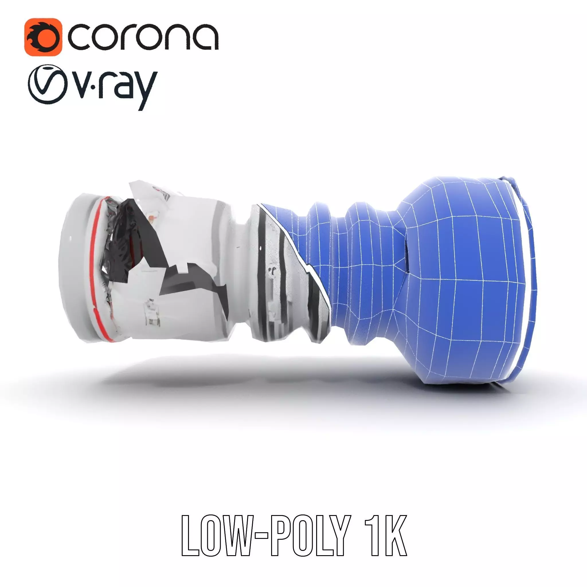 Advanced Jet Engine Model Pack Detailed Turbine Design Low-poly 3D model_29