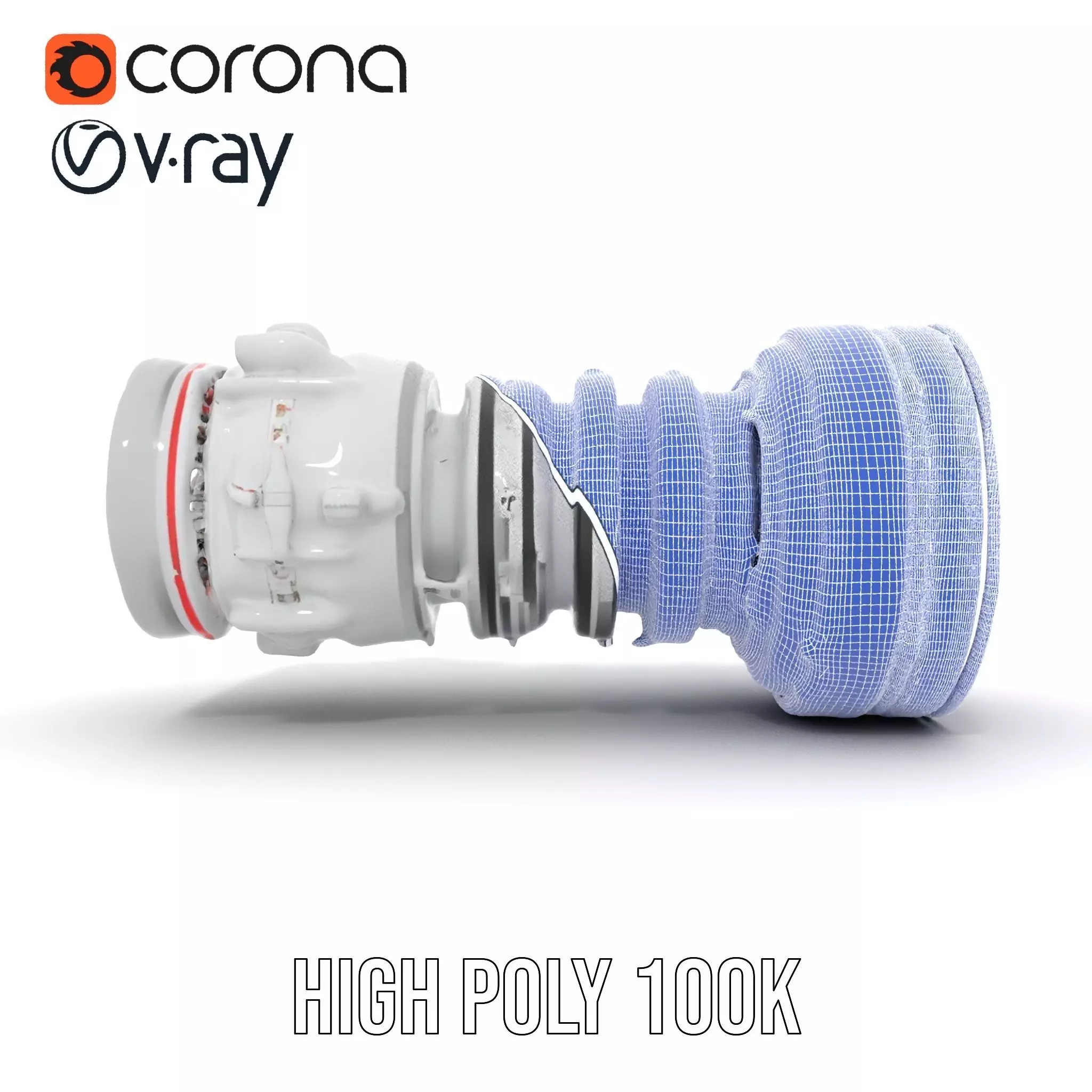 Advanced Jet Engine Model Pack Detailed Turbine Design Low-poly 3D model_35