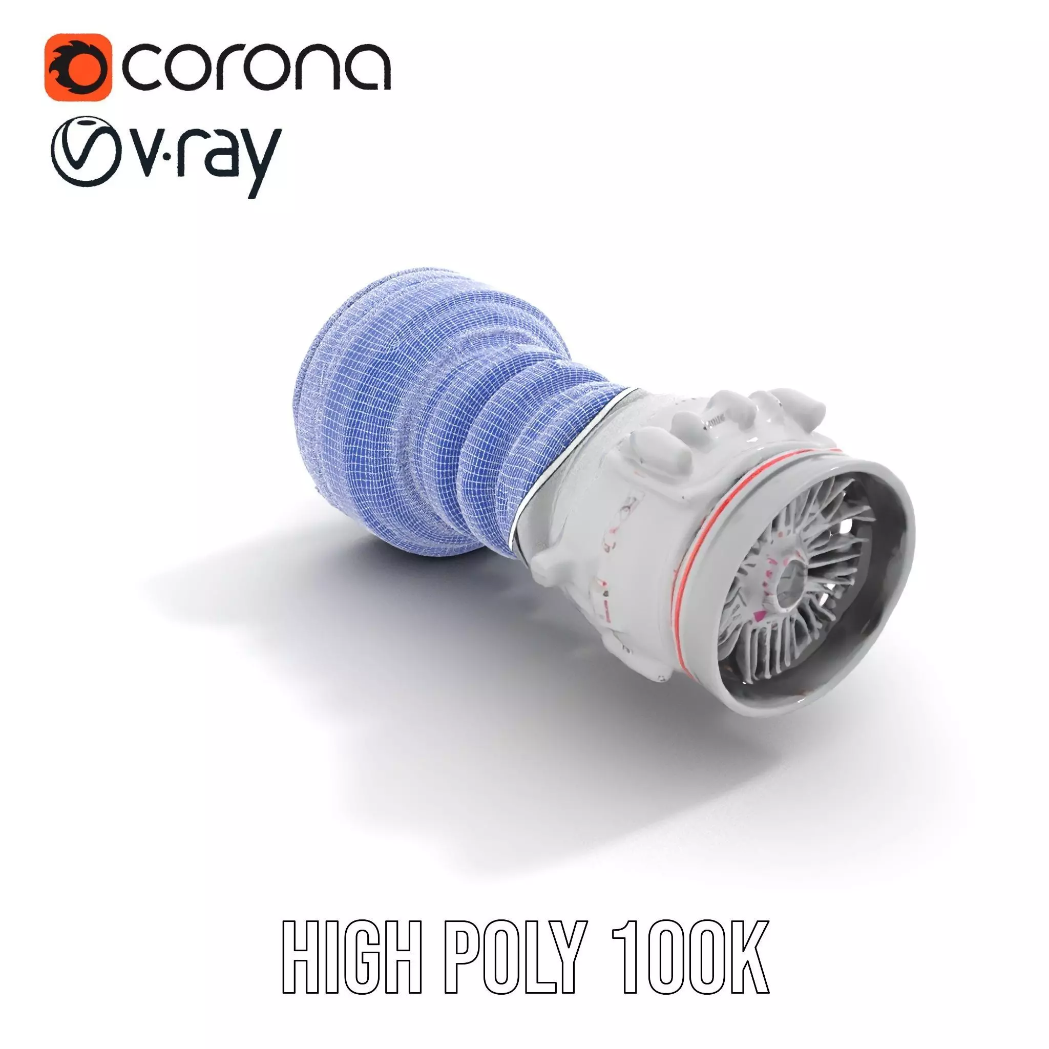 Advanced Jet Engine Model Pack Detailed Turbine Design Low-poly 3D model_33