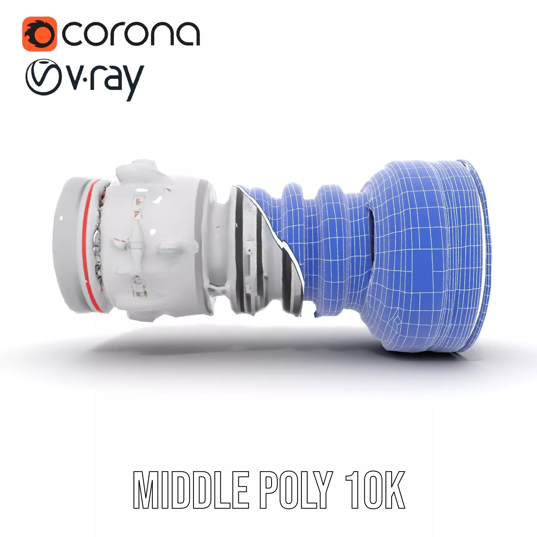 Advanced Jet Engine Model Pack Detailed Turbine Design Low-poly 3D model_28