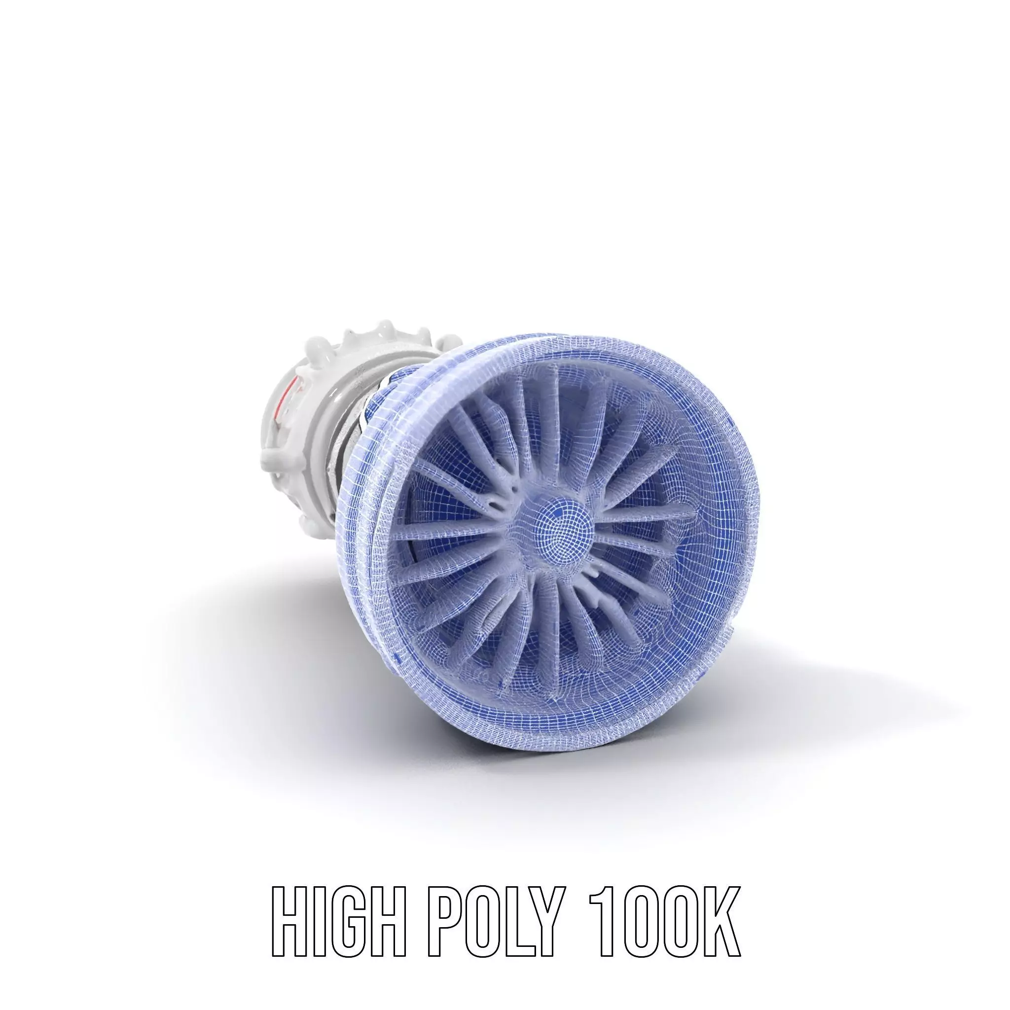 Advanced Jet Engine Model Pack Detailed Turbine Design Low-poly 3D model_5