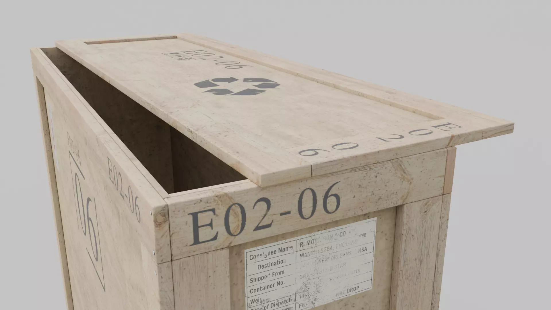 Customizable Wooden Crate Pack - Tall Assets 3D Model Collection_34