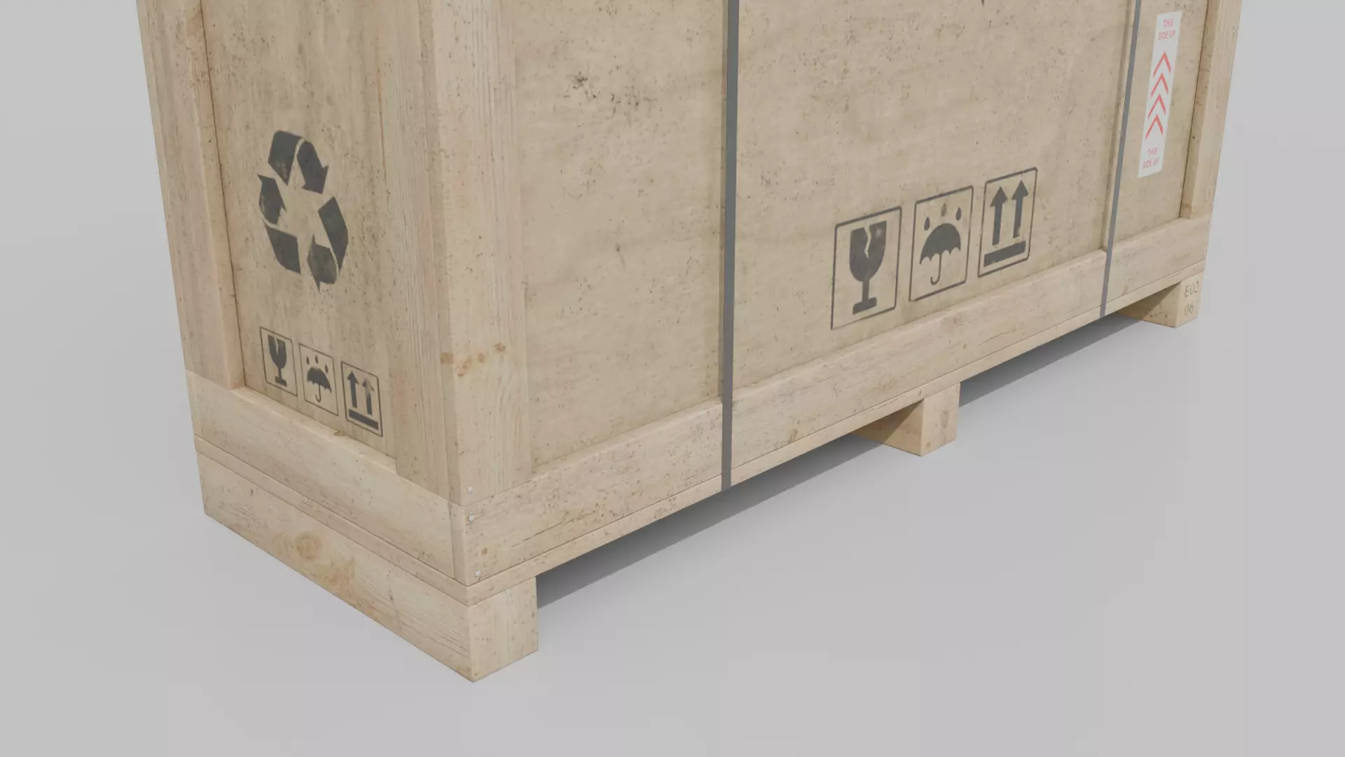 Customizable Wooden Crate Pack - Tall Assets 3D Model Collection_33