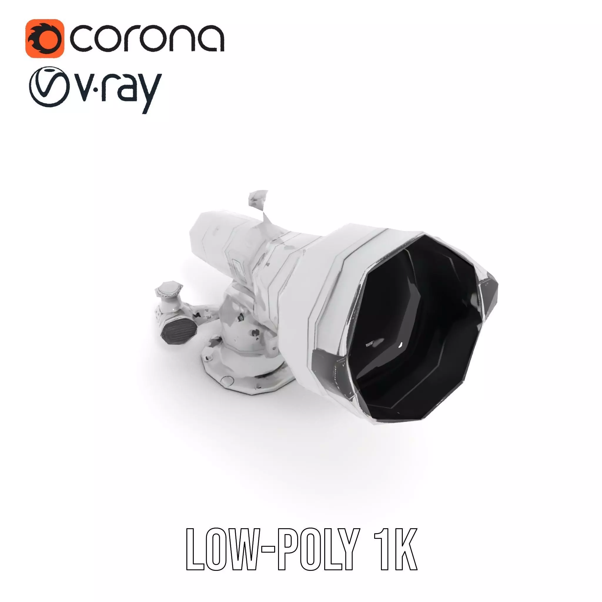 Advanced Telescope Model Pack for Simulation and Visualization Low-poly 3D model_8