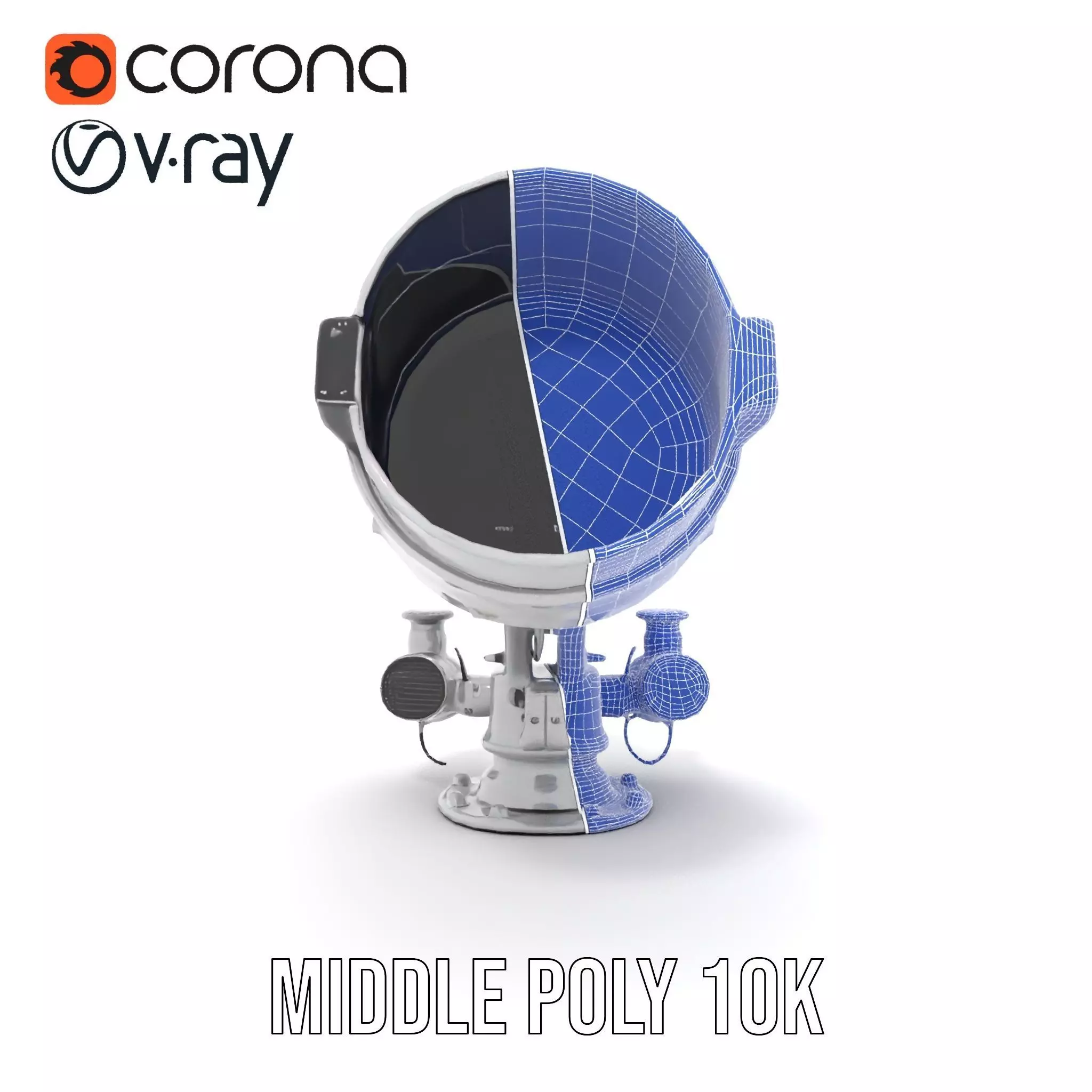 Advanced Telescope Model Pack for Simulation and Visualization Low-poly 3D model_31