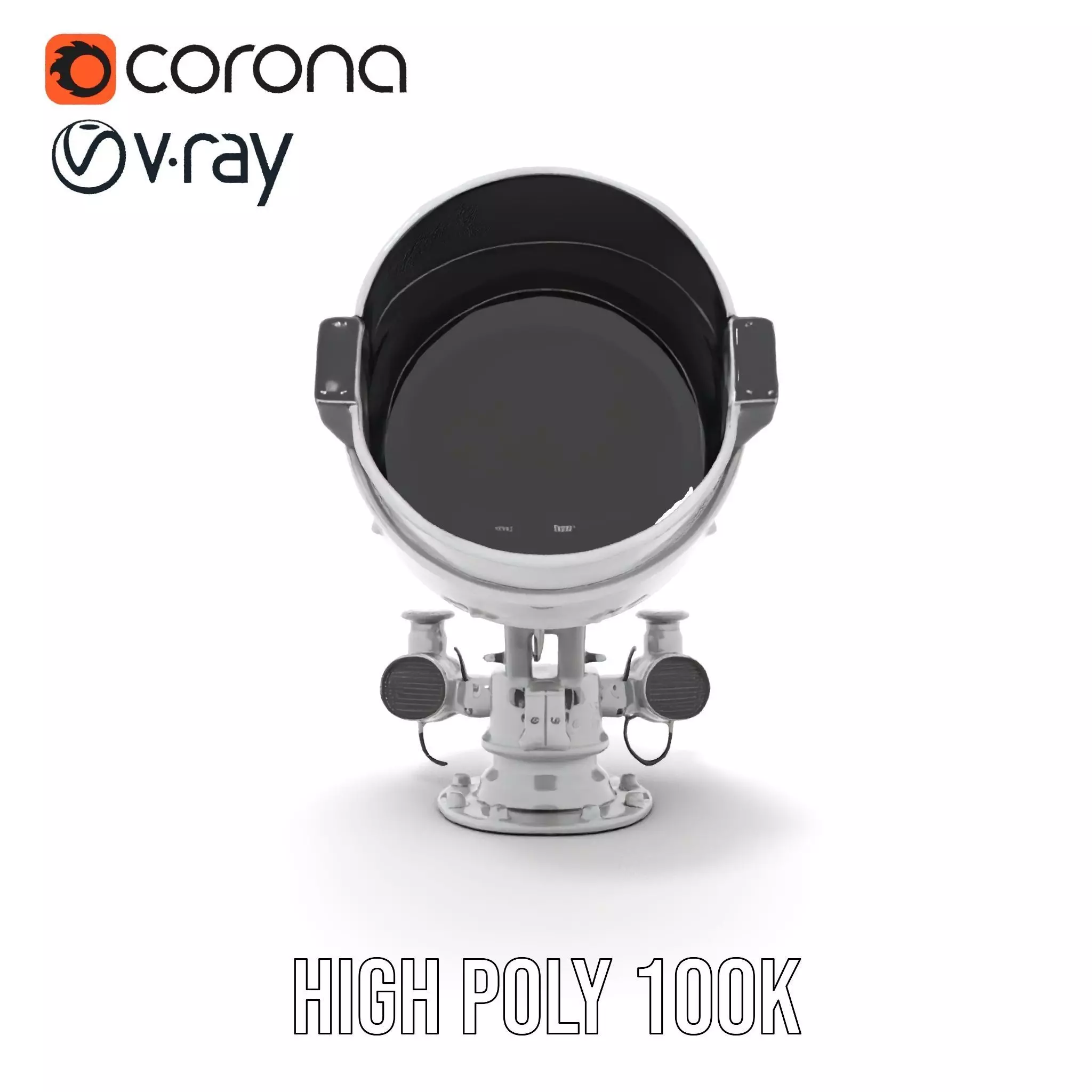 Advanced Telescope Model Pack for Simulation and Visualization Low-poly 3D model_21