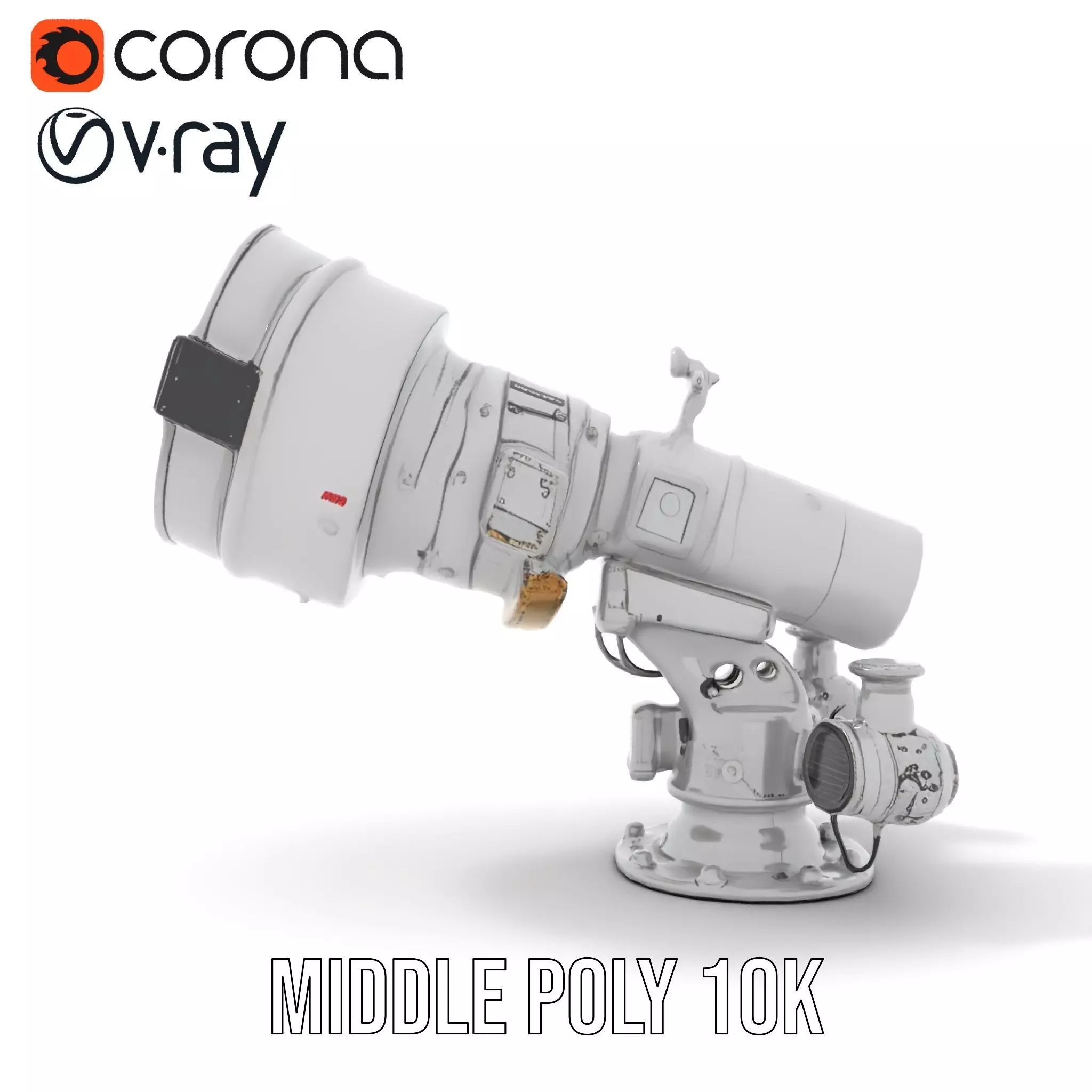 Advanced Telescope Model Pack for Simulation and Visualization Low-poly 3D model_17