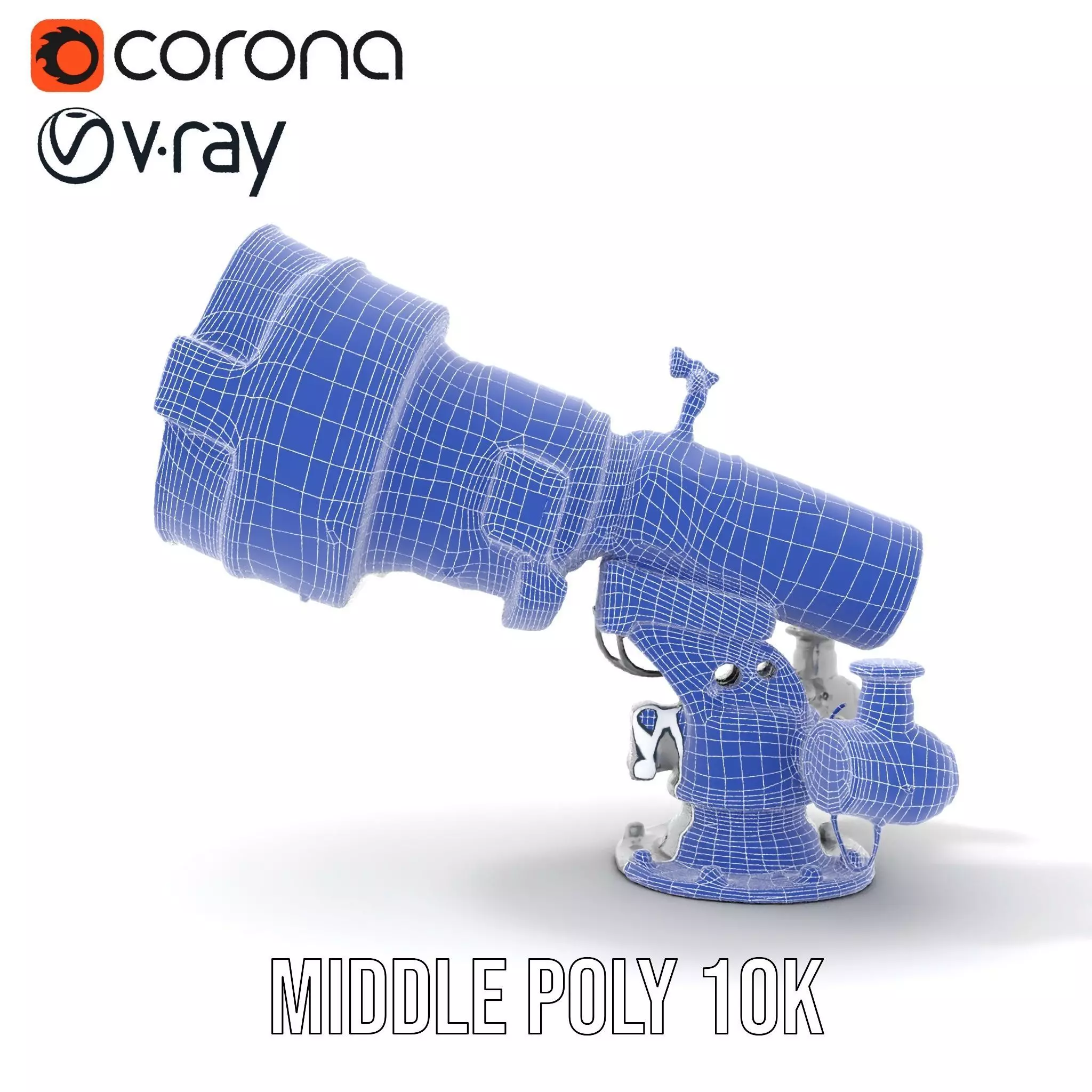 Advanced Telescope Model Pack for Simulation and Visualization Low-poly 3D model_28