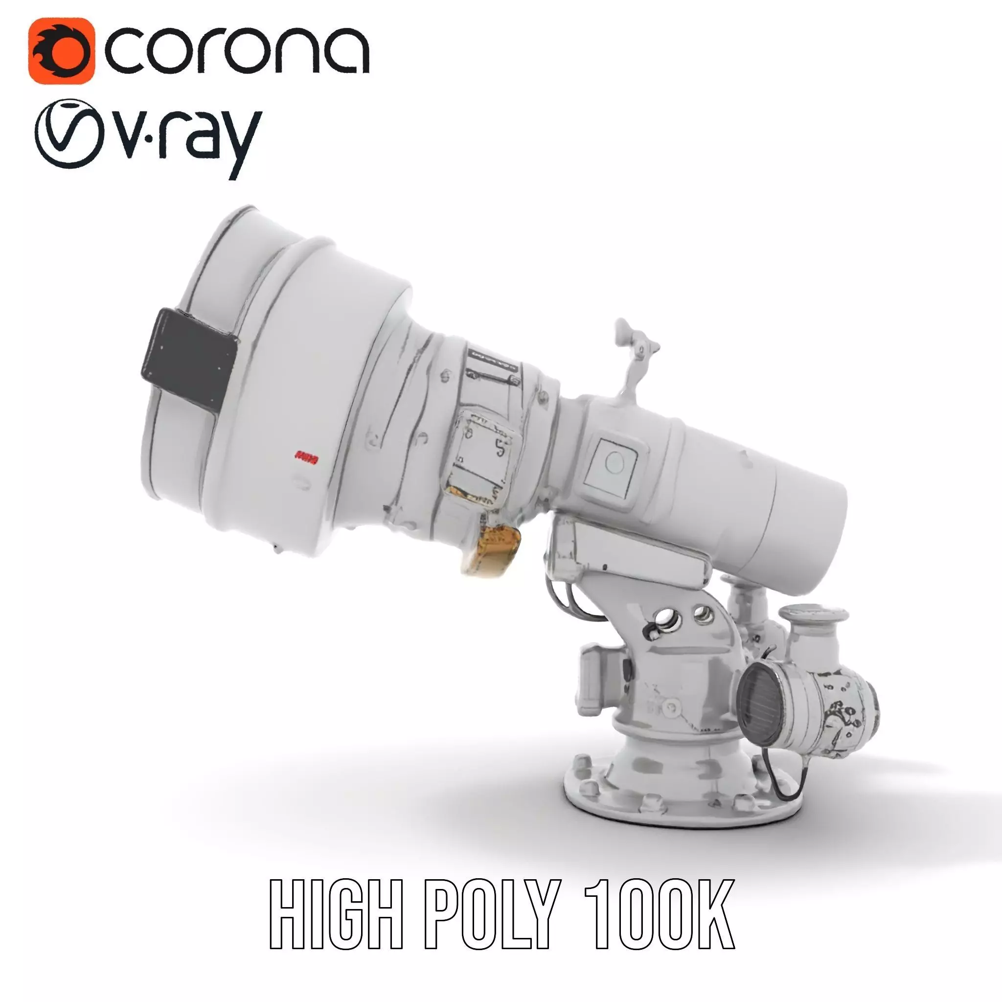 Advanced Telescope Model Pack for Simulation and Visualization Low-poly 3D model_27