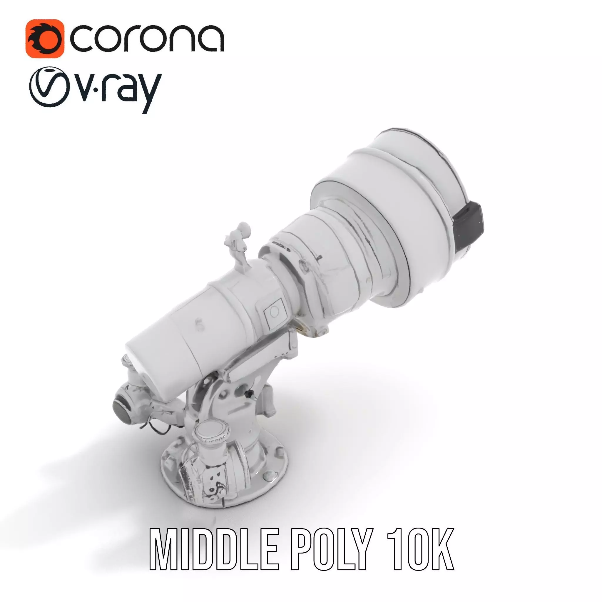 Advanced Telescope Model Pack for Simulation and Visualization Low-poly 3D model_12